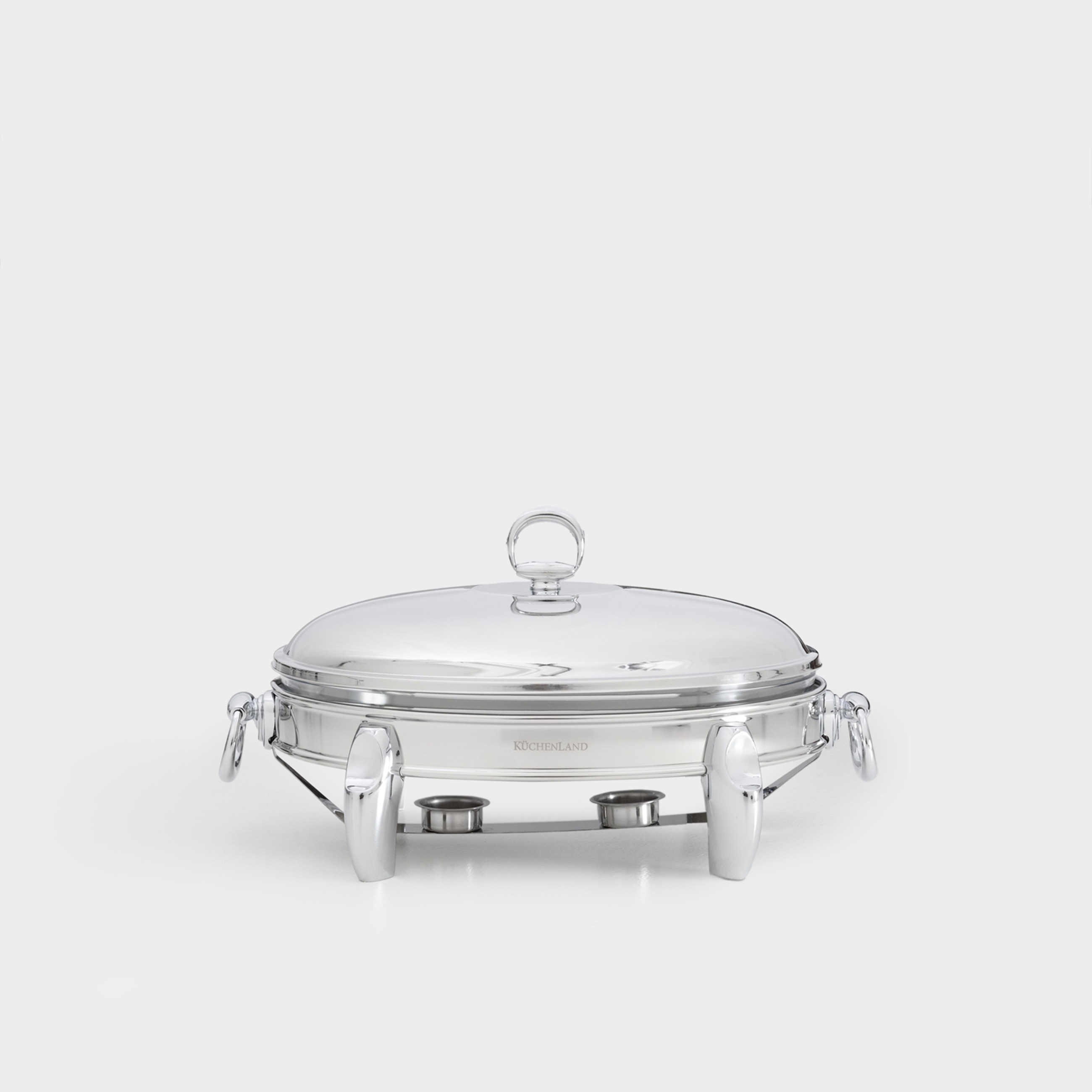 Блюдо с подогревом 42х25 см стекло Тсталь овальное Acero 12990₽