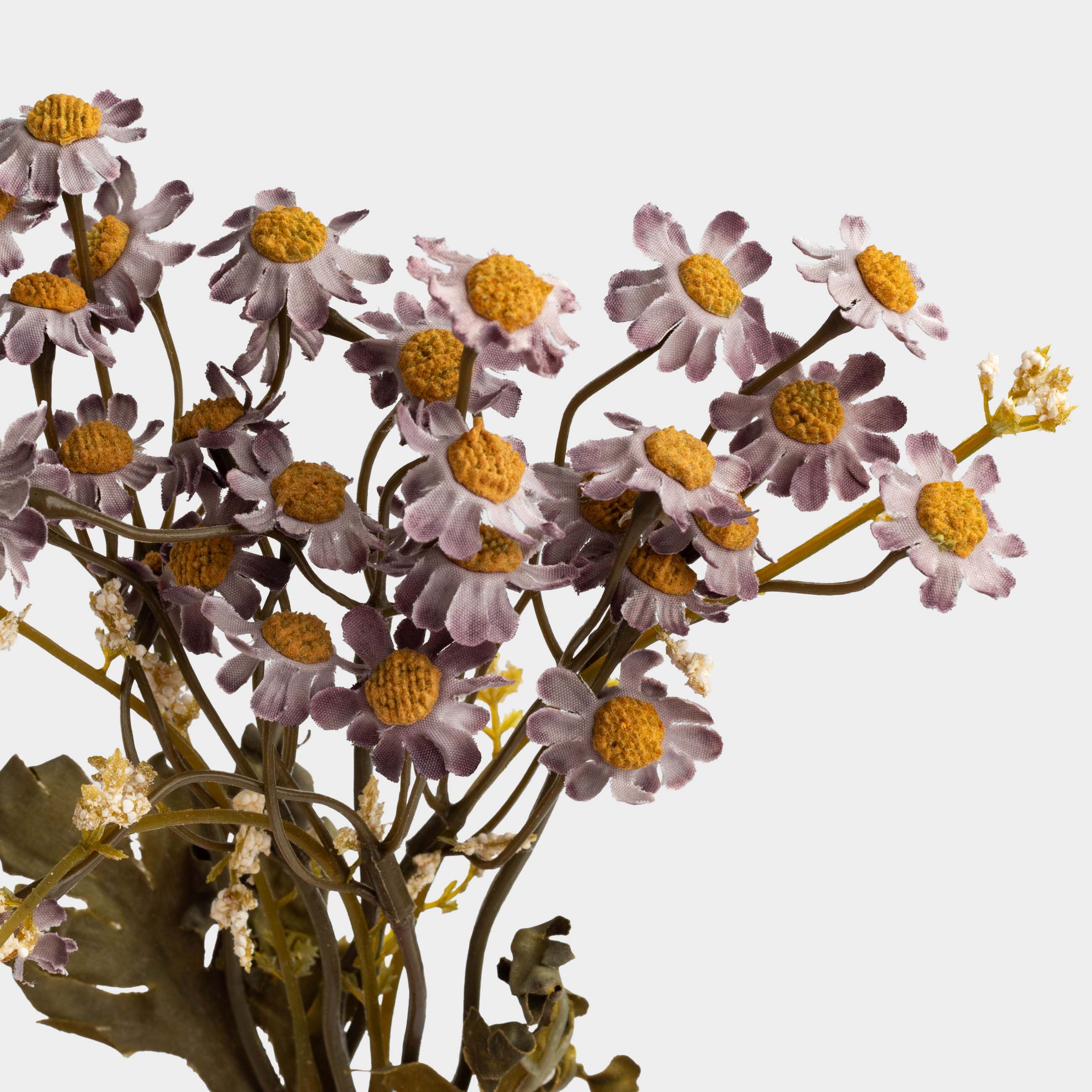 Букет декоративный, 35 см, пластик/полиэстер, Лиловые ромашки, Daisies, image-3