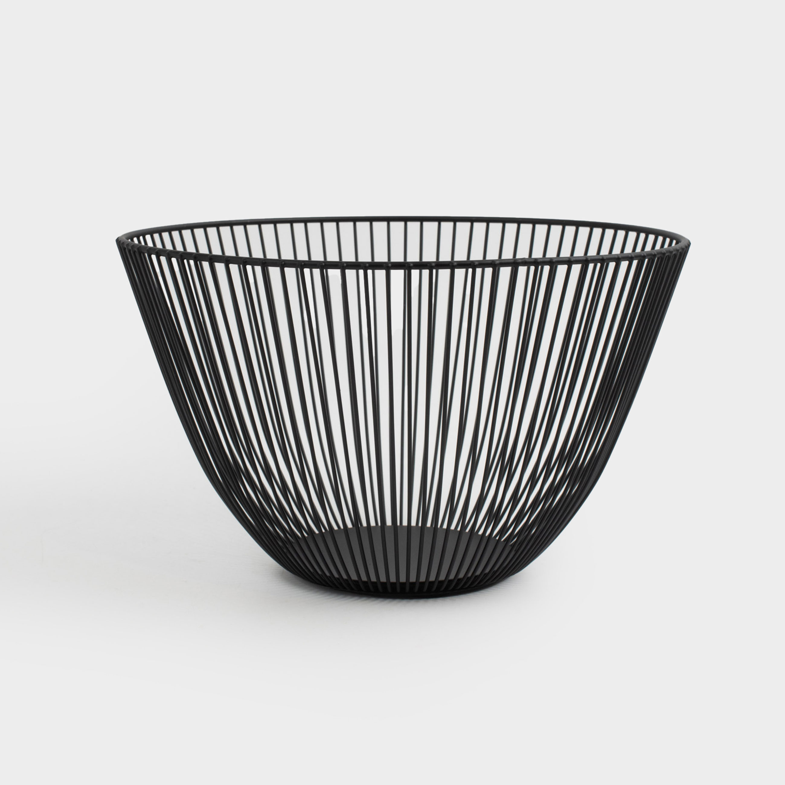 Корзина для фруктов 25 см металл черная Twist black 990₽