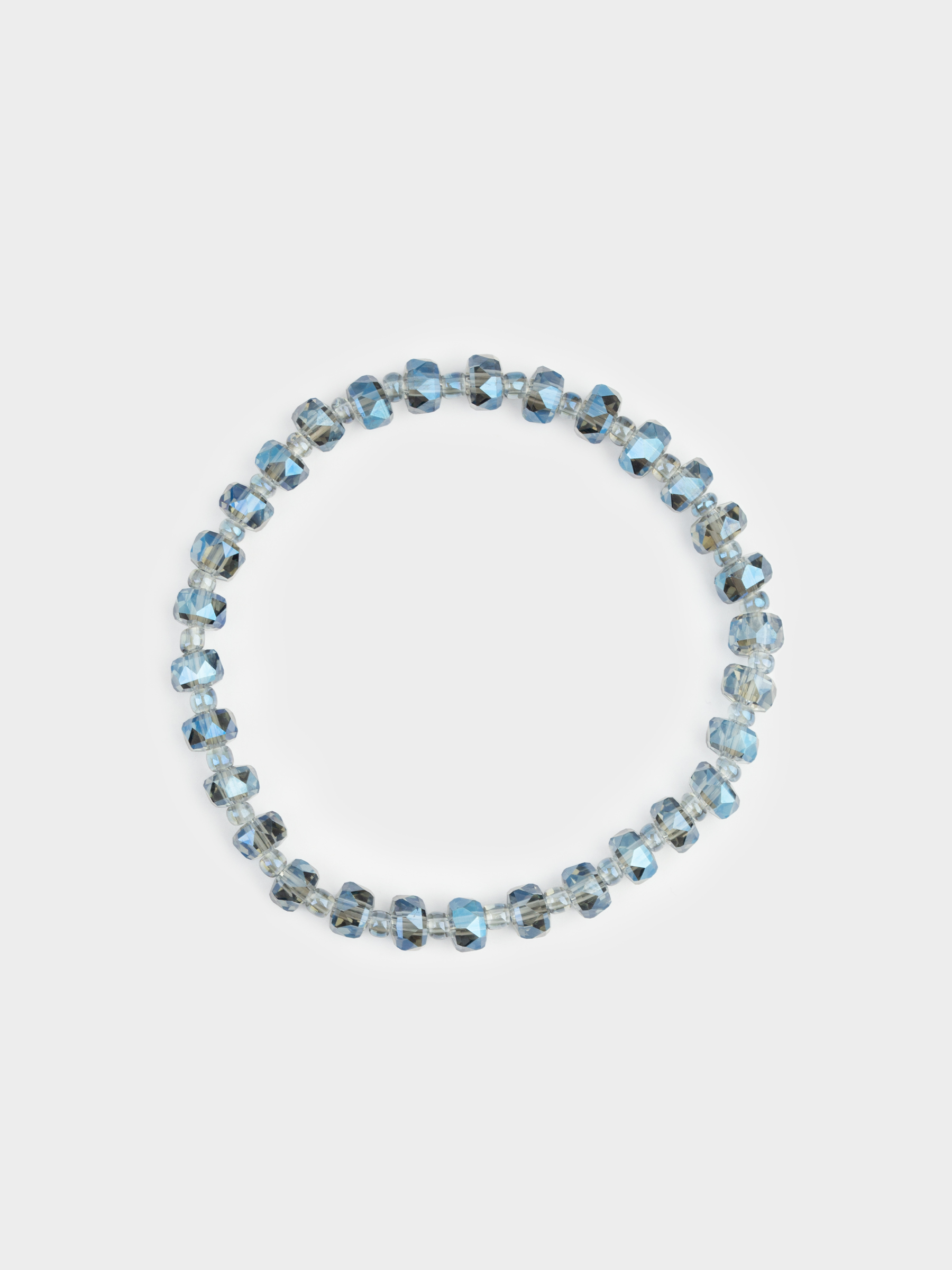 Набор браслетов, 18 см, 3 шт, стекло/пластик, цветной, Бусины, Pearl color, image-2