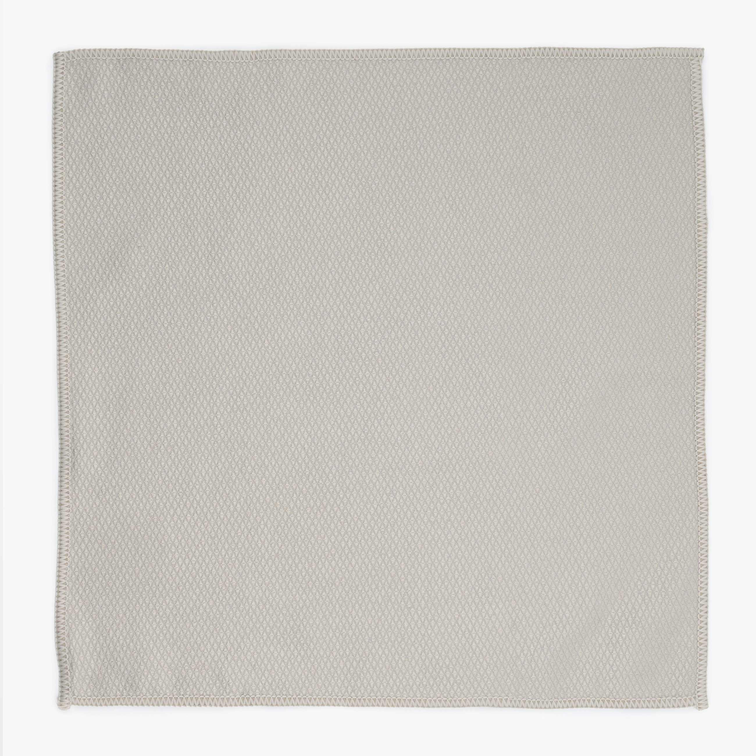 Тряпка для стекла/пластика/зеркал, 35x35 см, микрофибра, Рыбья чешуя, серо-бежевая, Clean