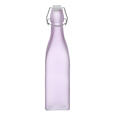 Бутылка для масла или уксуса, 500 мл, с клипсой, стекло/металл, лиловая, Optima matte