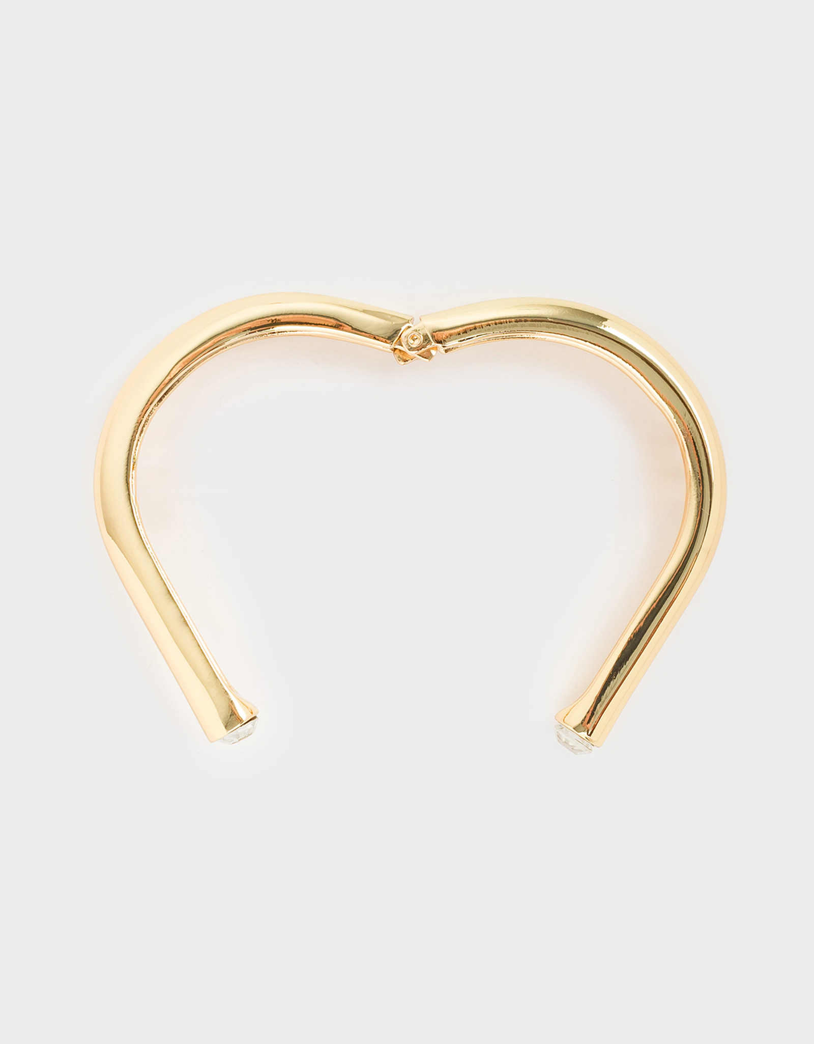 Браслет-кафф, 18 см, металл/стразы, золотистый, Узел, Jewelry knot, image-2