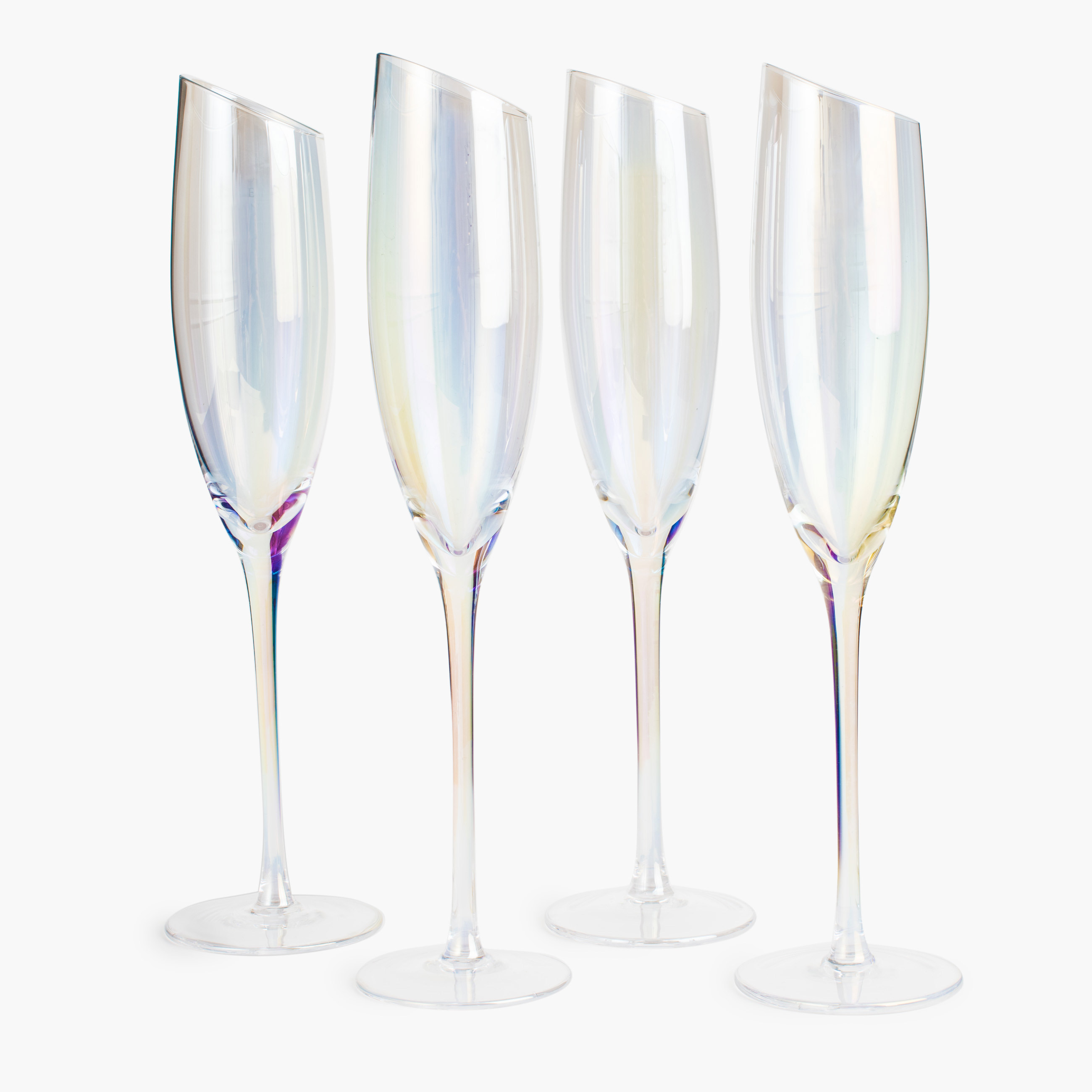 Бокал для шампанского, 180 мл, 4 шт, стекло, перламутр, Charm L polar изображение № 2