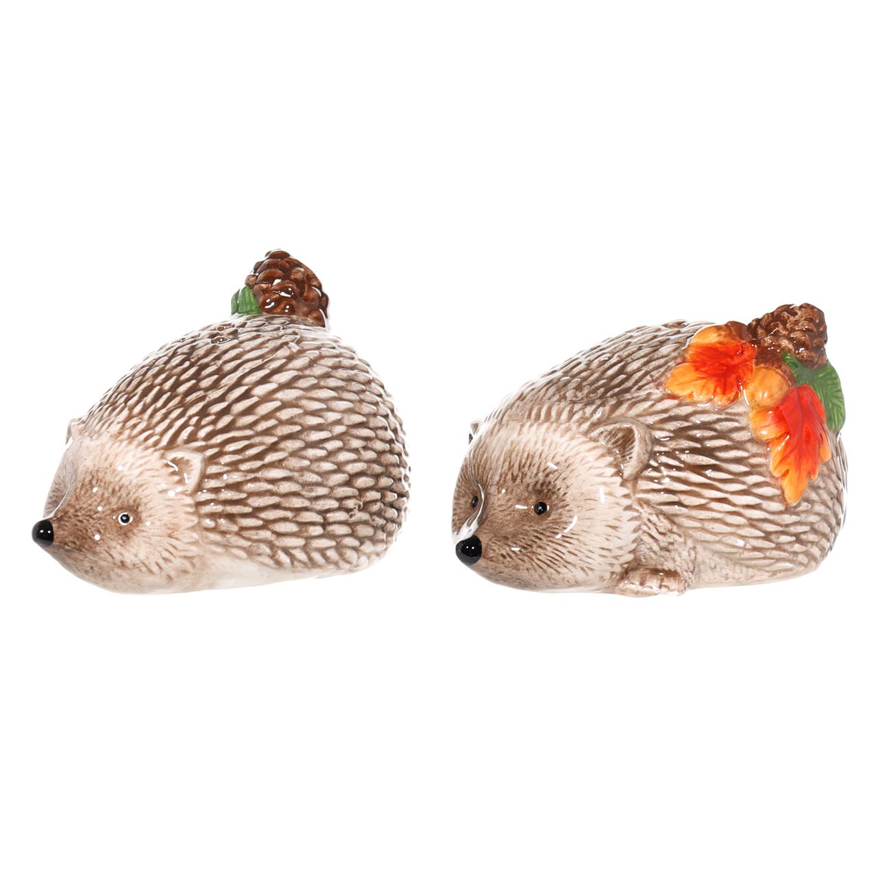 

Набор для соли и перца, 13х10 см, керамика, коричневый, Ежи, Autumn forest