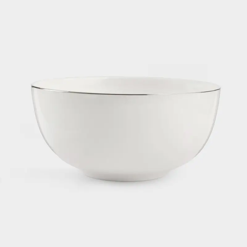 Салатник, 18х8 см, 1,2 л, фарфор F, белый, Ideal silver ,image-0