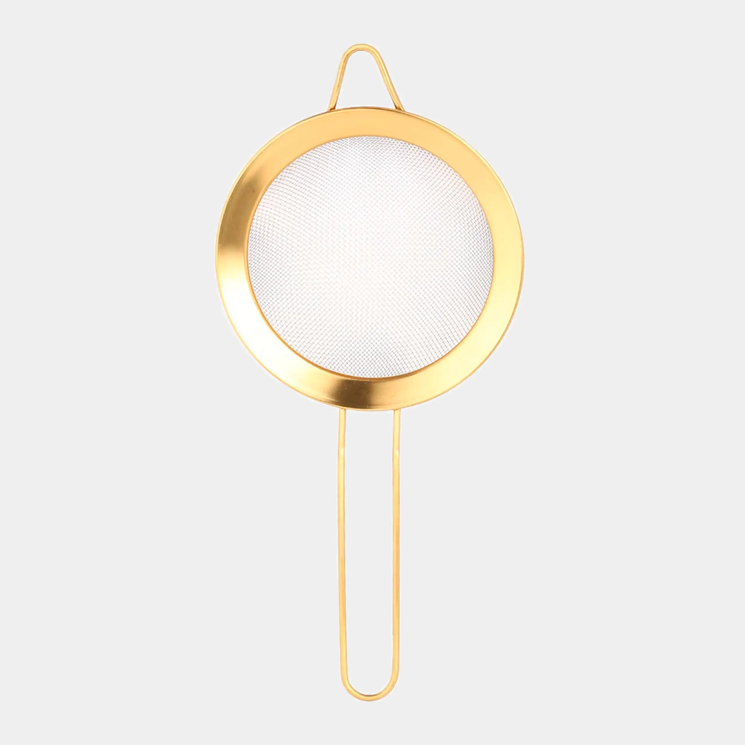 Сито, 12 см, с ручкой, сталь, золотистое, Device gold
