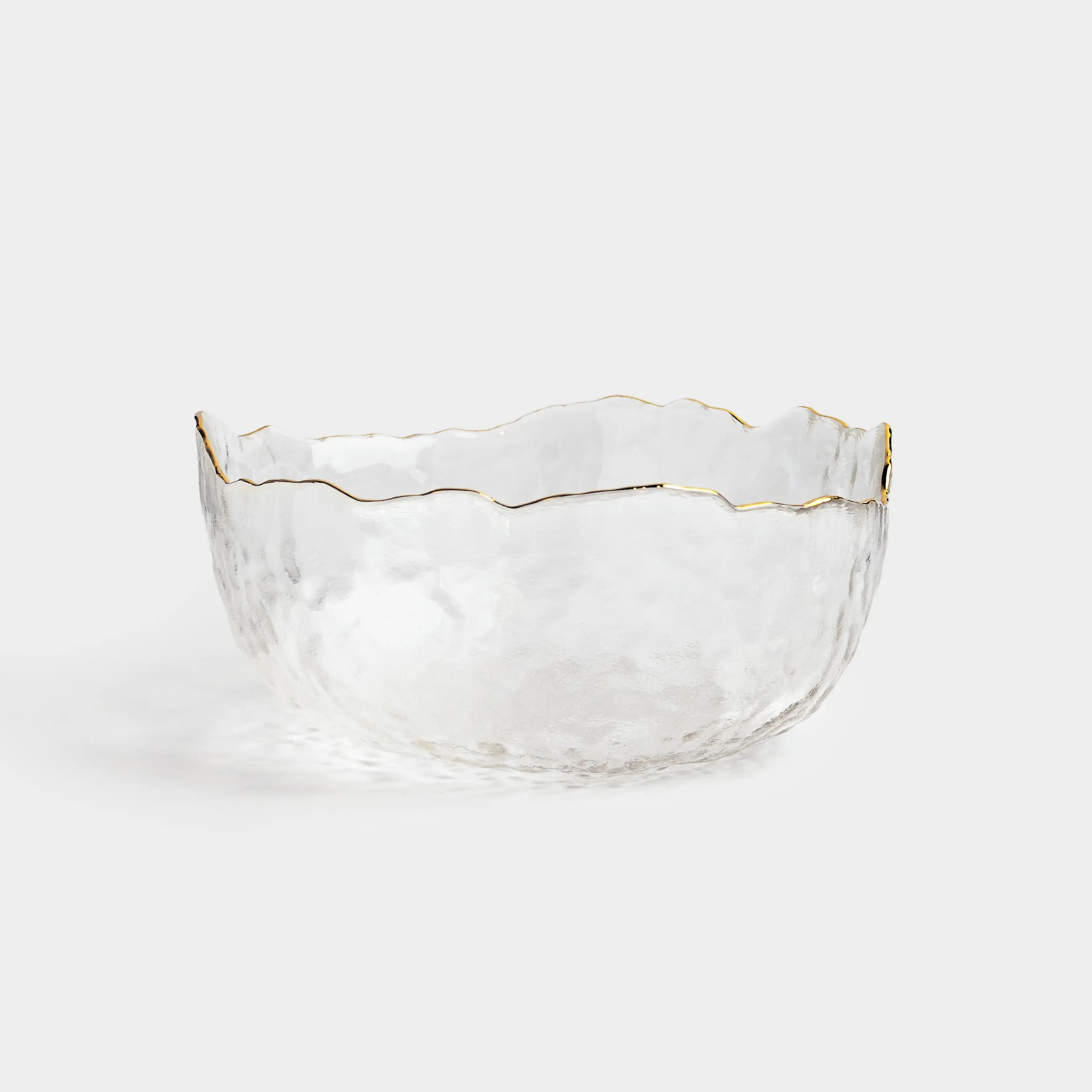 Пиала, 13х6 см, стекло, с золотистым кантом, Nautilus gold, image-0