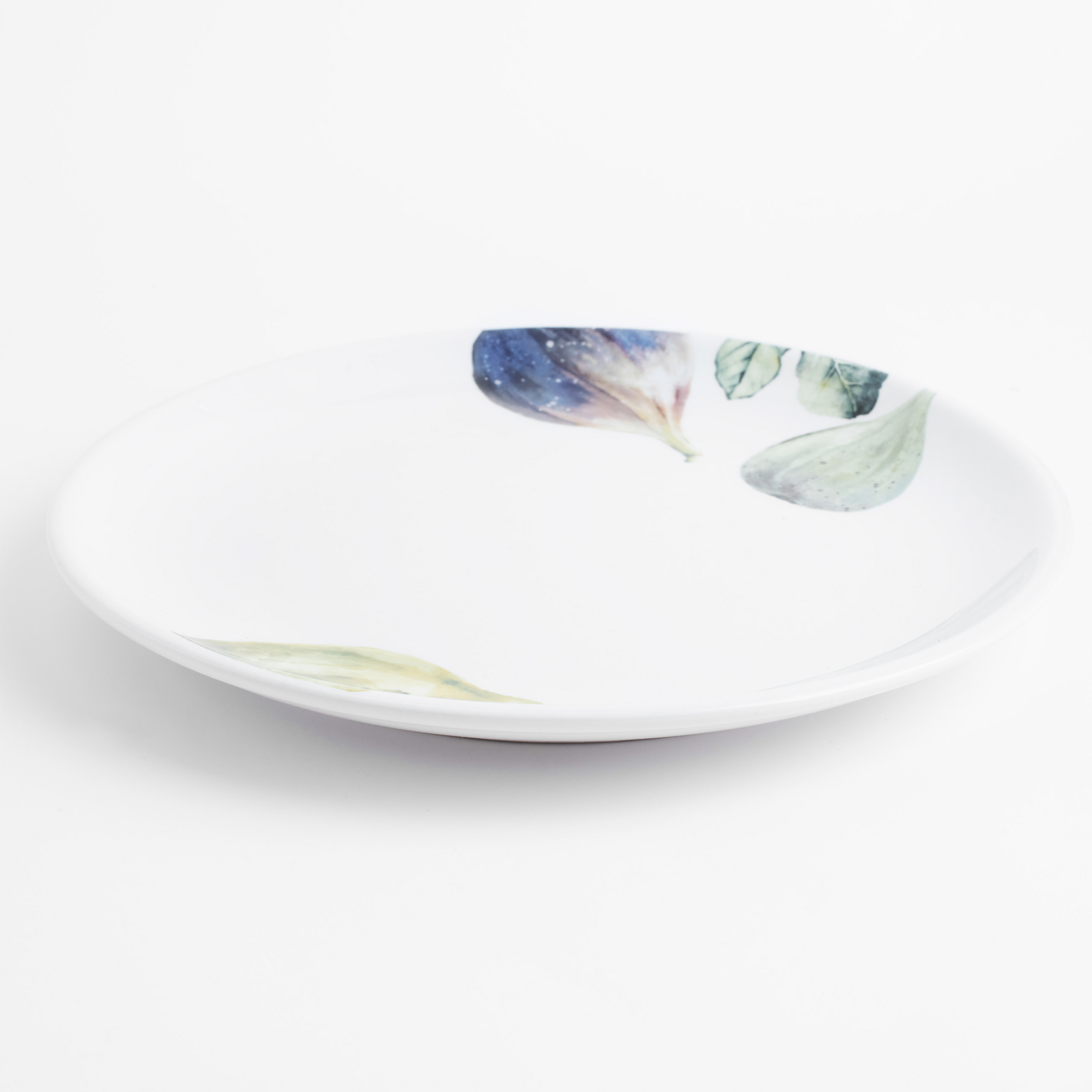 Тарелка закусочная, 21 см, керамика, белая, Инжир и груша, Fruit garden изображение № 4