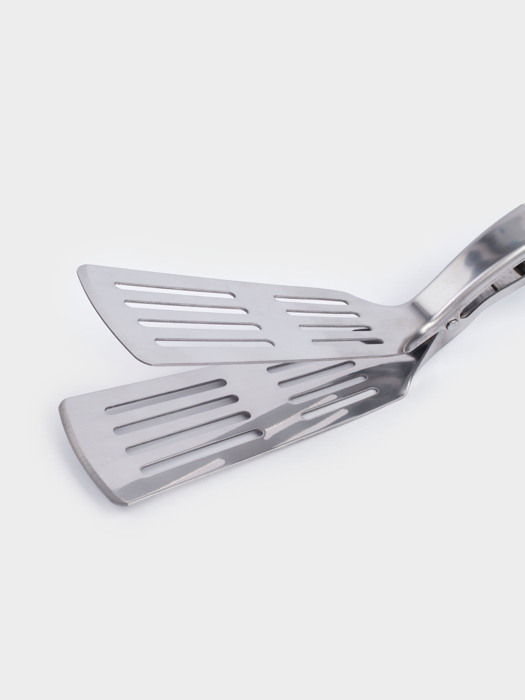 Лопатка-щипцы для барбекю, 40 см, с прорезями, сталь/дерево, BBQ, image-4