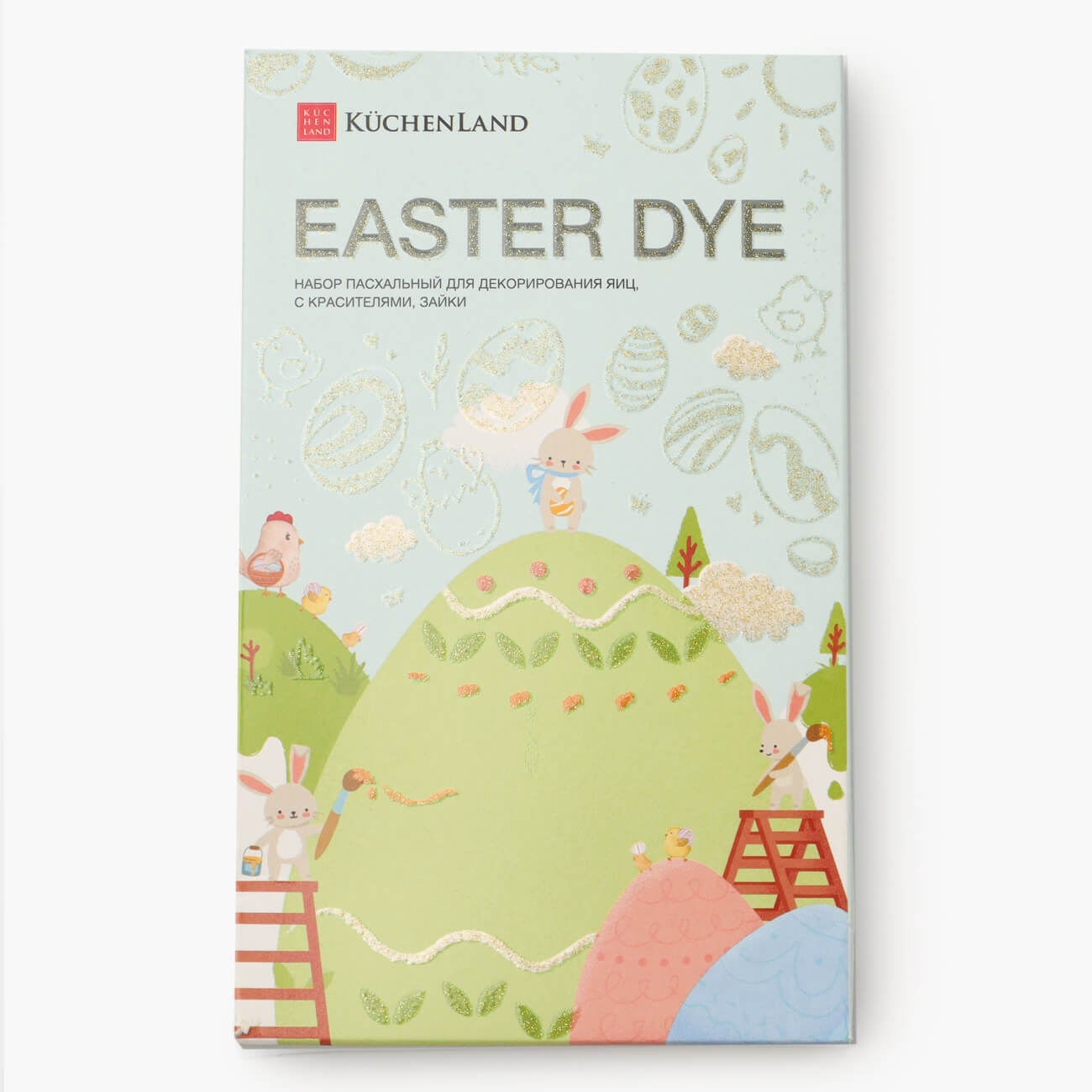 

Набор пасхальный для декорирования яиц, 4 цвета/17 пр, Зайки, Easter dye