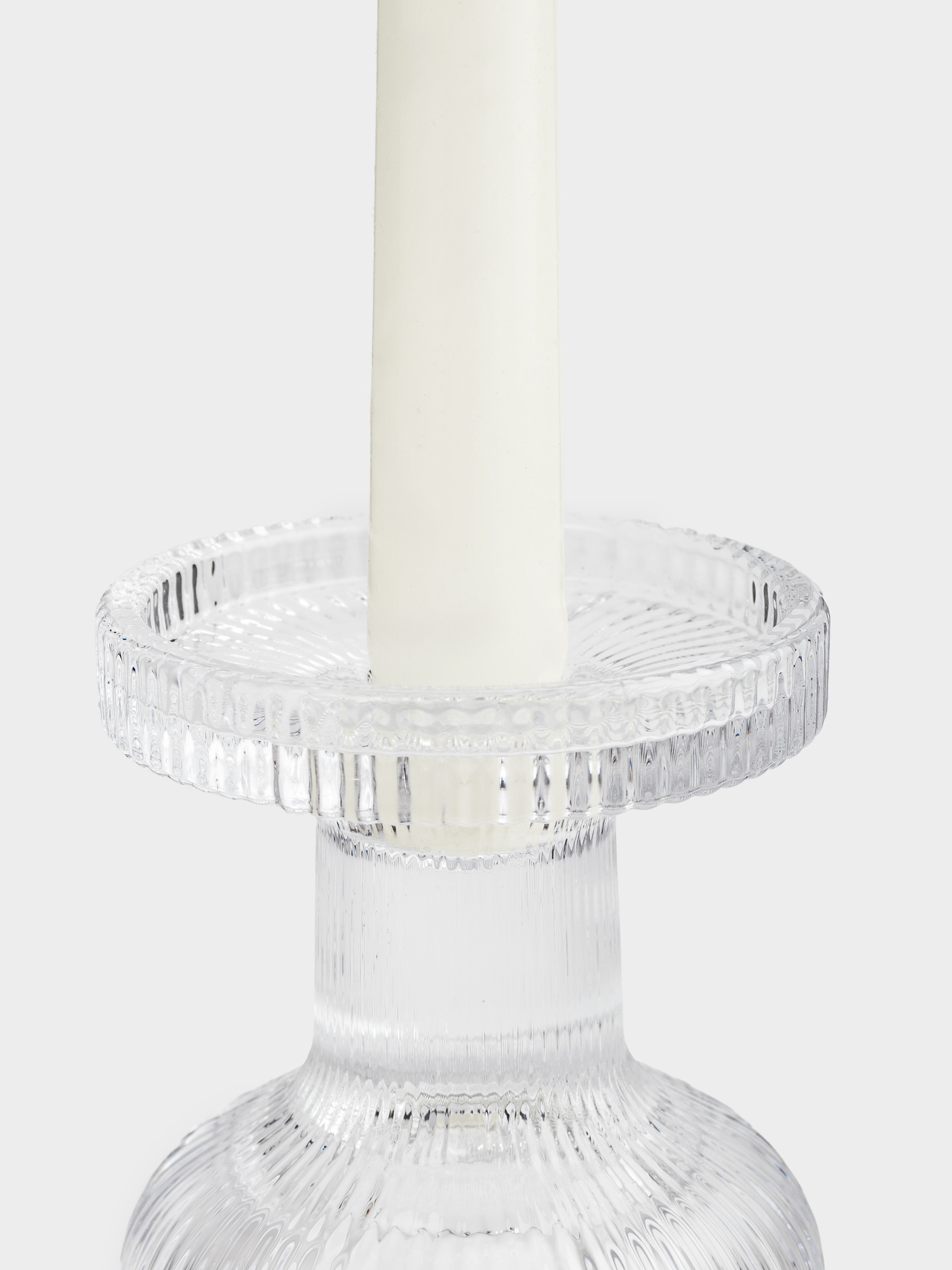 Подсвечник, 11 см, для одной свечи, на ножке, стекло, Ribedic, image-6