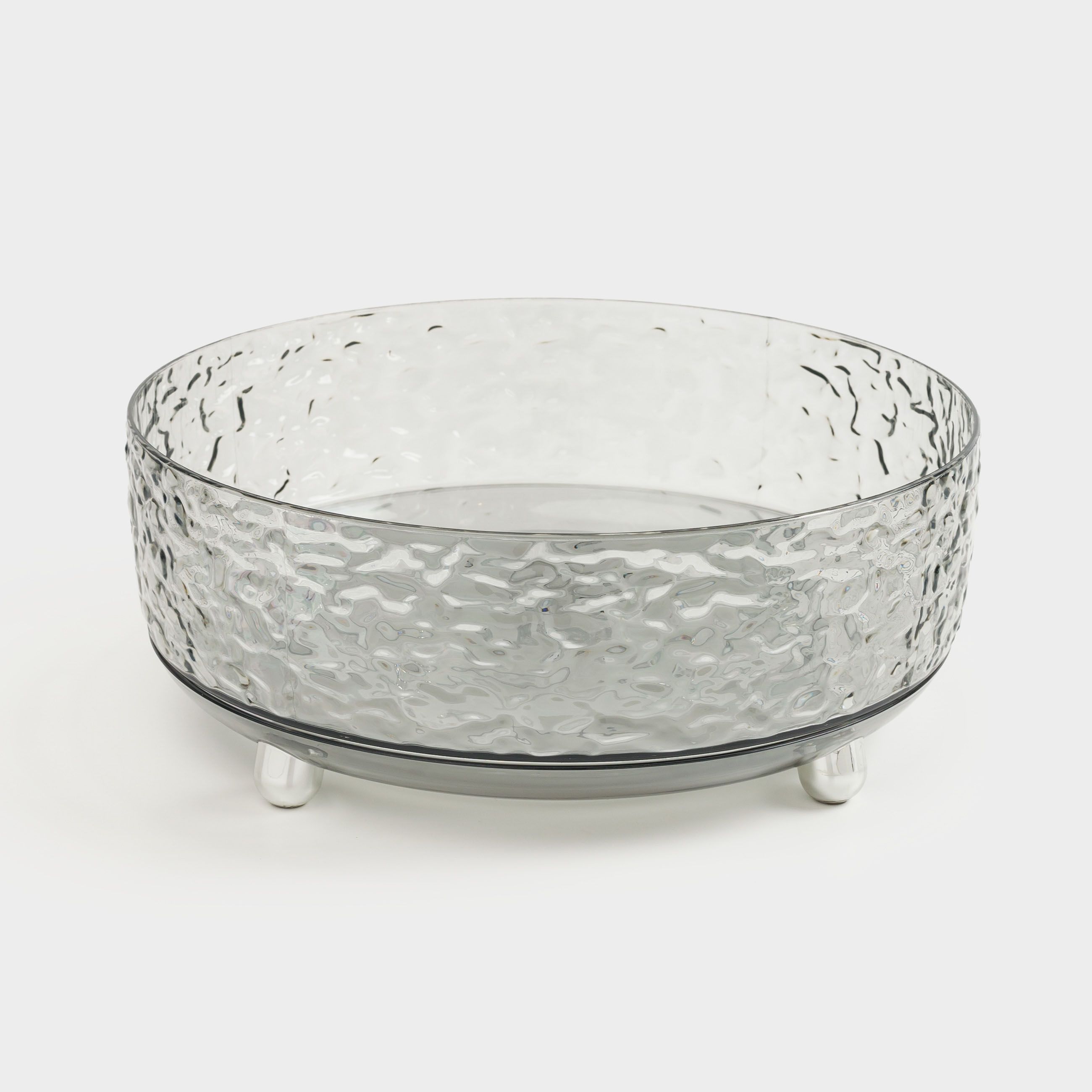 Органайзер для косметики 23х9 см на ножках вращающийся пластик серый Renaissance clear 1190₽