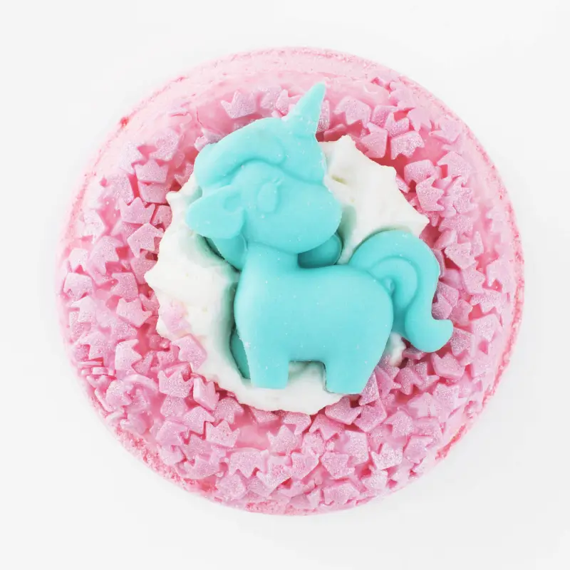 Бомбочка для ванны, 130 гр, с игрушкой, Клубника со сливками, Единорог, Unicorn ,image-0