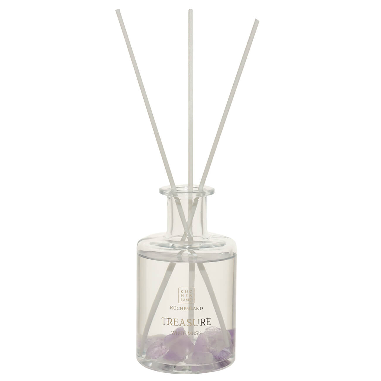 

Ароматический диффузор, 150 мл, Бело-сиреневые кристаллы, White Musk, Treasure