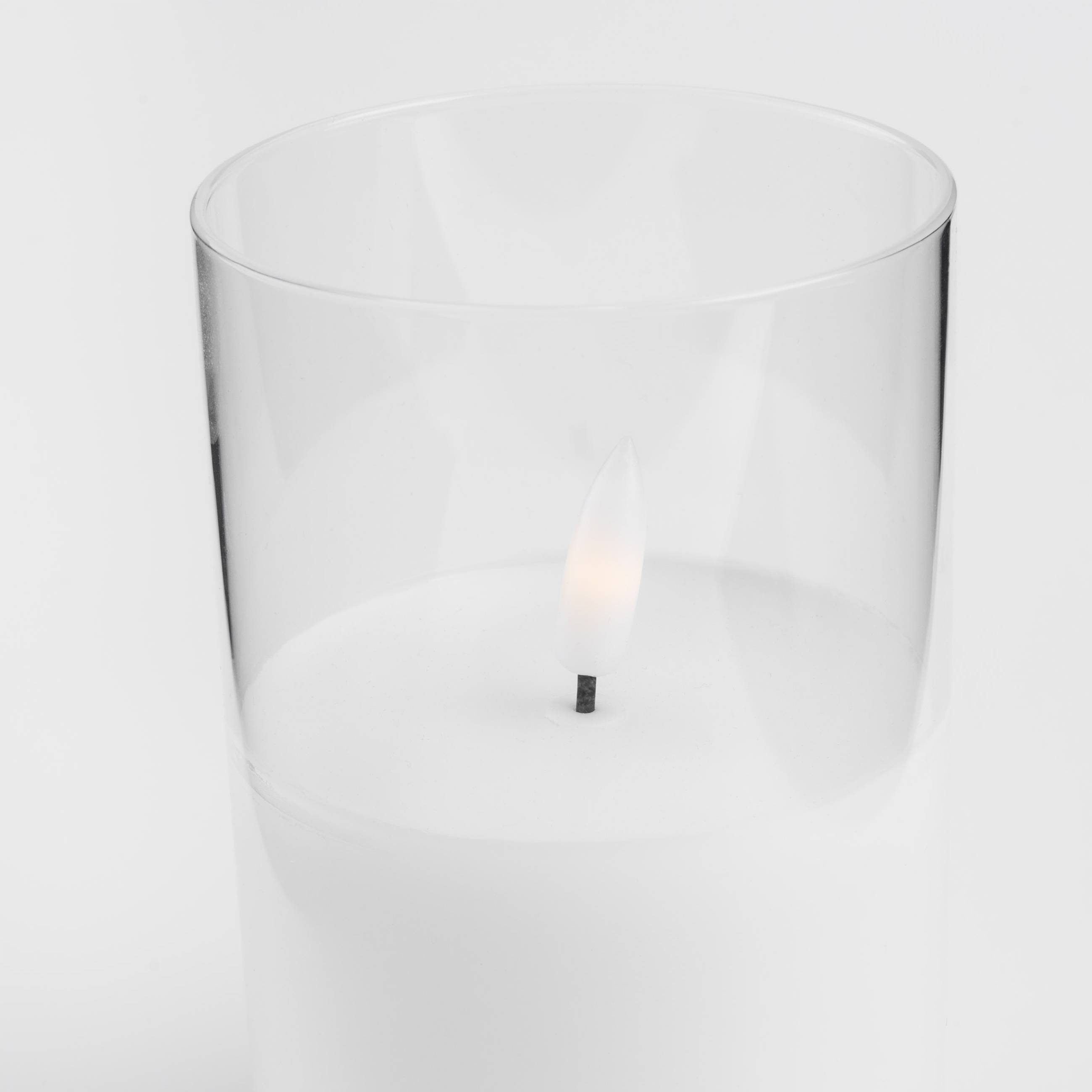 Свеча электрическая, 12 см, стекло/парафин, белая, Flameless изображение № 3