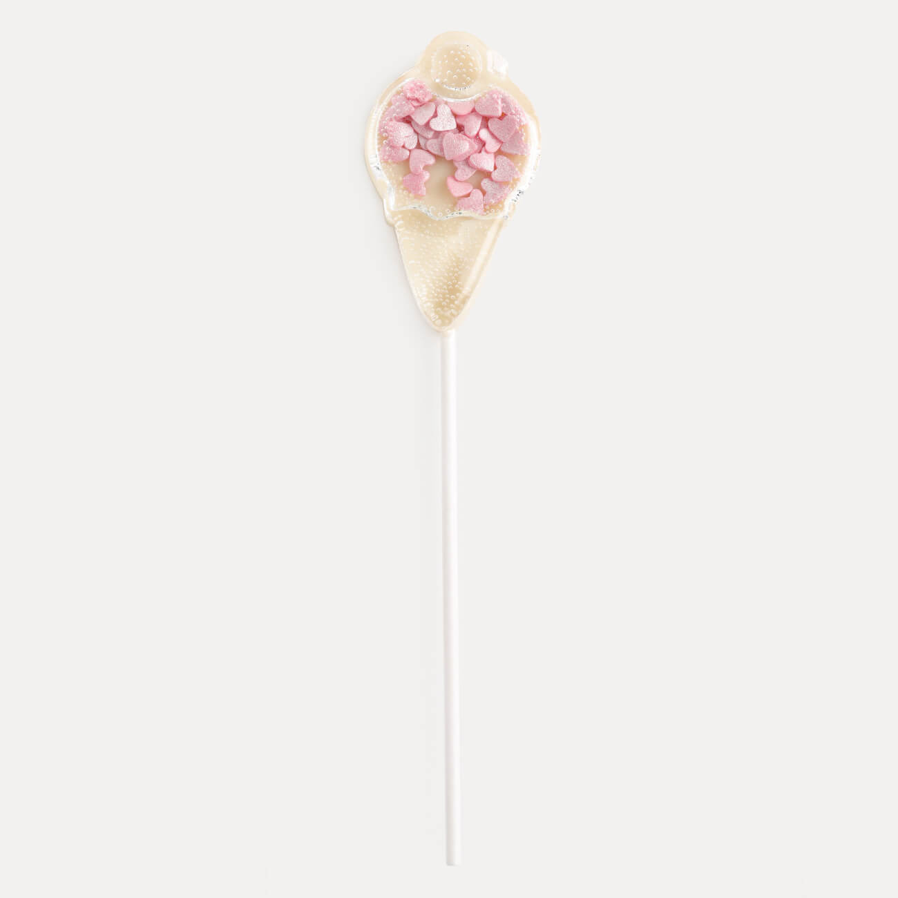 Леденец, 30 гр, погремушка, на палочке, изомальт, белый, Мороженое, Sweet life маршмеллоу 17 гр на палочке коричнево розовое ваниль мишка с сердцем sweet life