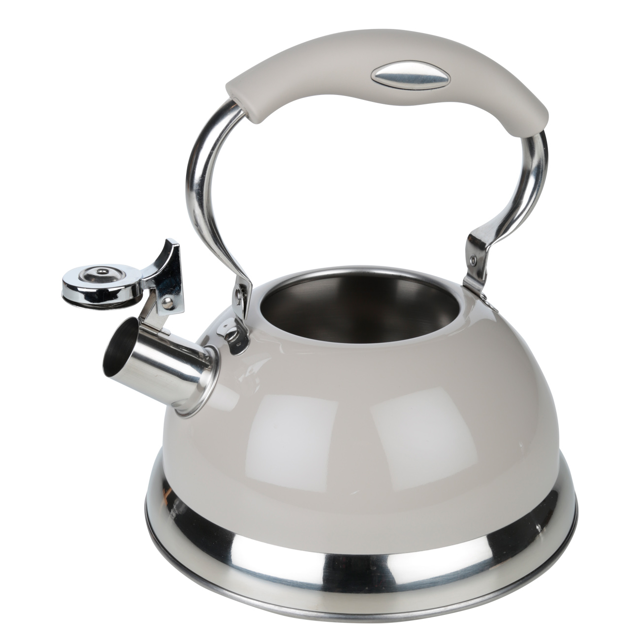 Чайник, 2,7 л, cо свистком, сталь, серый, Whistle изображение № 2