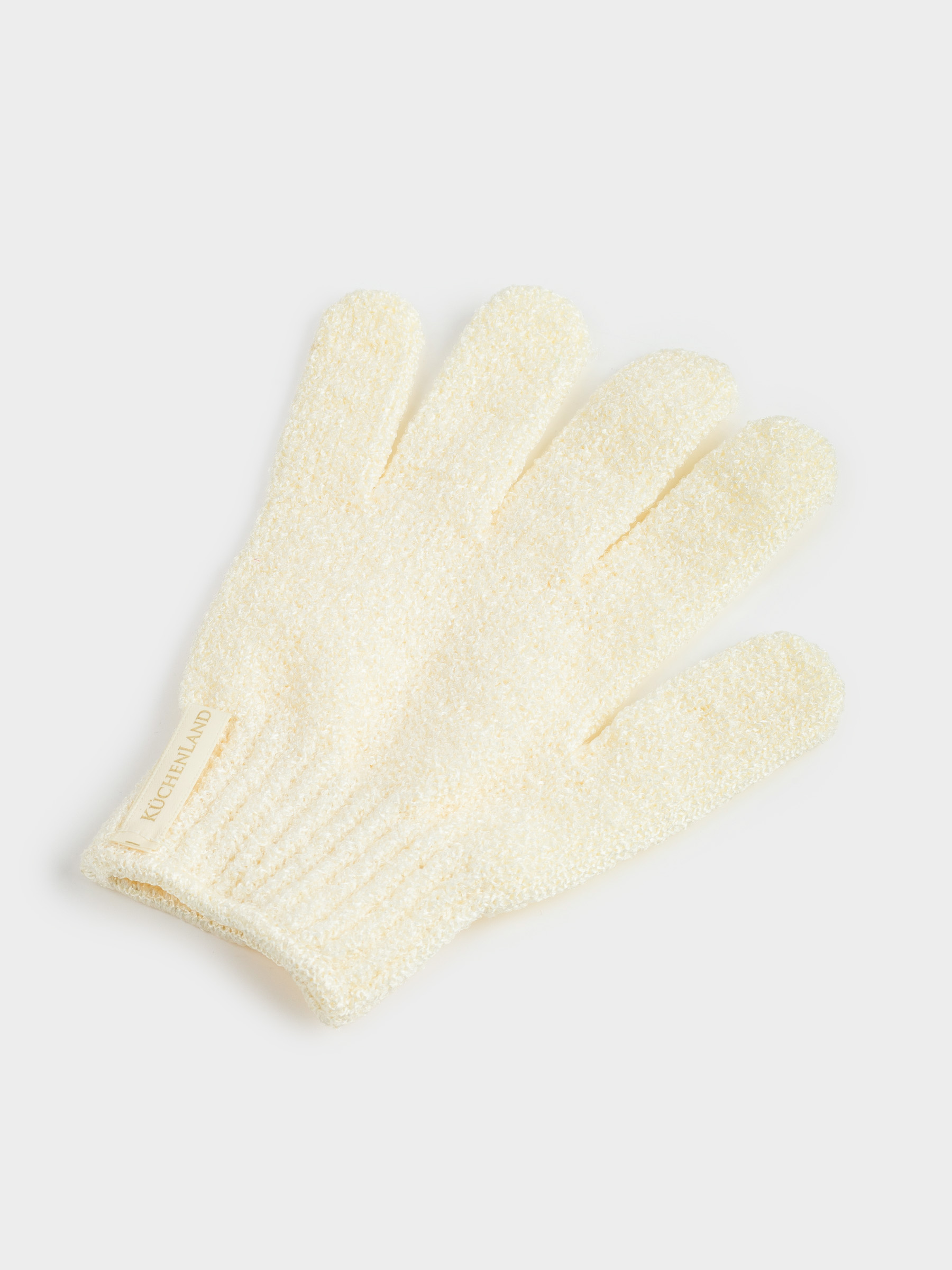 Перчатка для мытья тела, 20 см, 2 шт, отшелушивающая, нейлон, бежевая, Unique spa, image-2