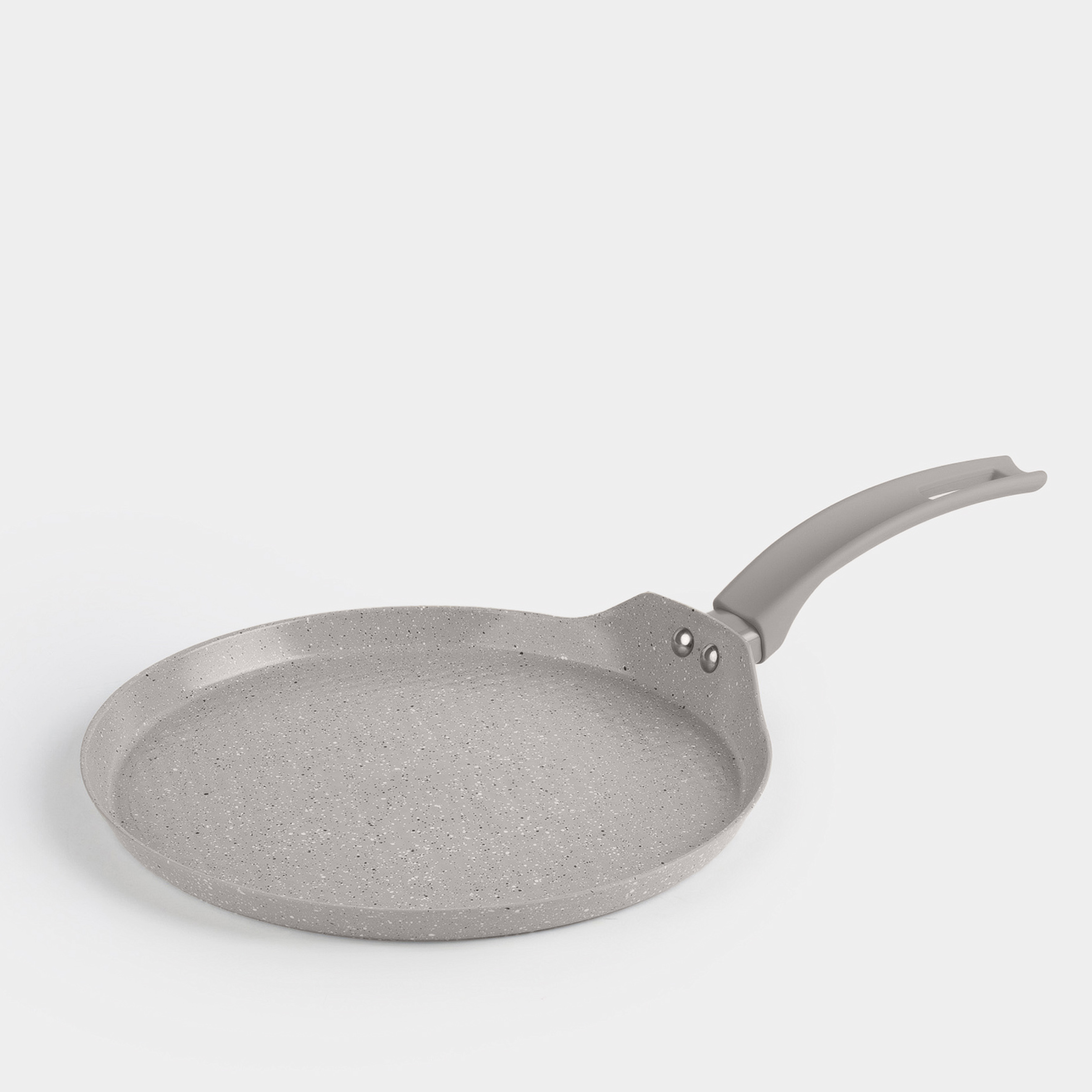 Сковорода блинная 26 см с покрытием алюминий бежево-серая Decision 2490₽