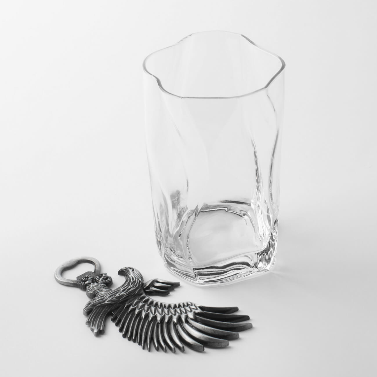 Набор для пива, 1 перс, 2 пр, с открывалкой, стекло/металл, Орел, Eagle изображение № 1