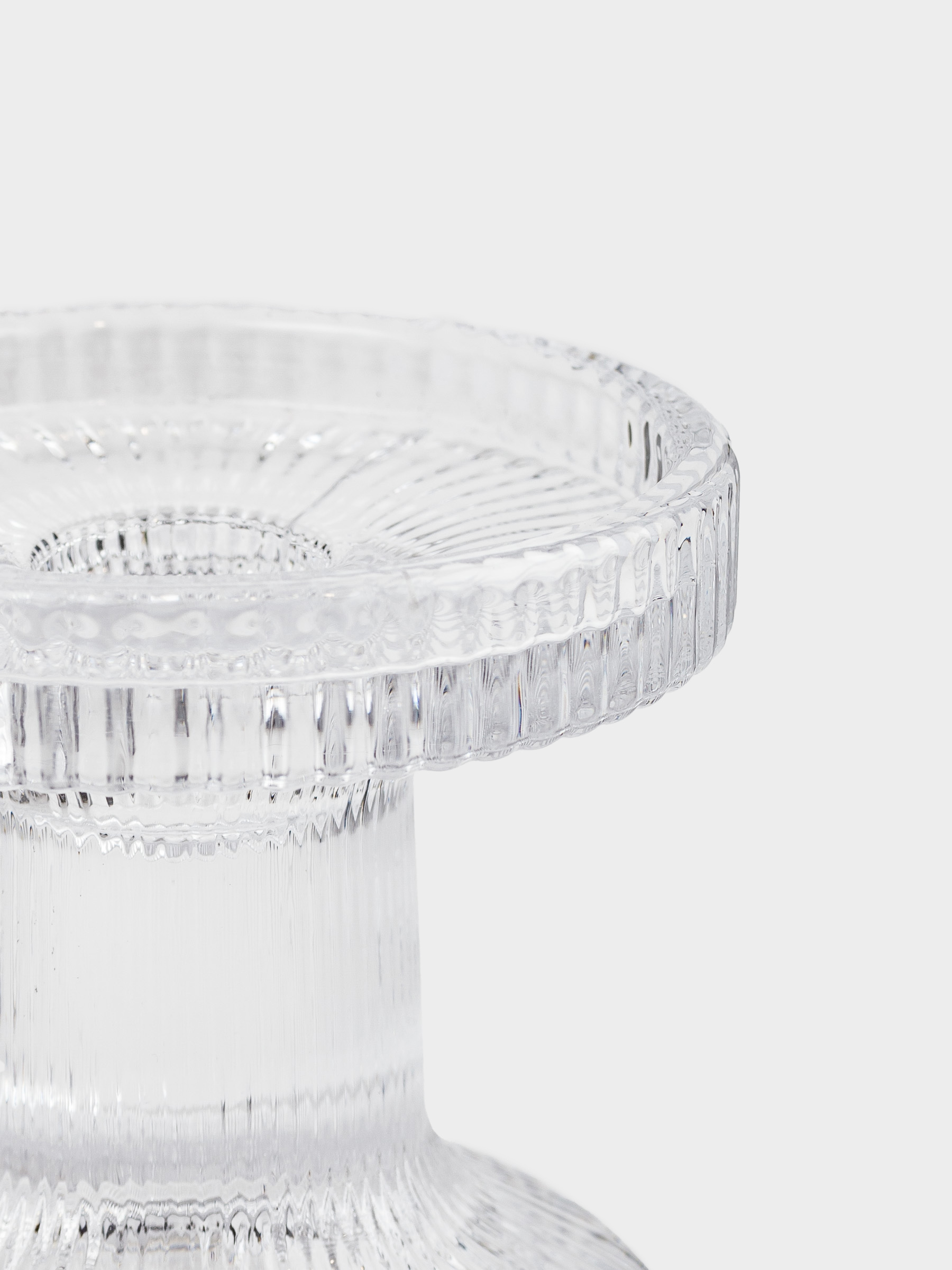 Подсвечник, 11 см, для одной свечи, на ножке, стекло, Ribedic, image-3