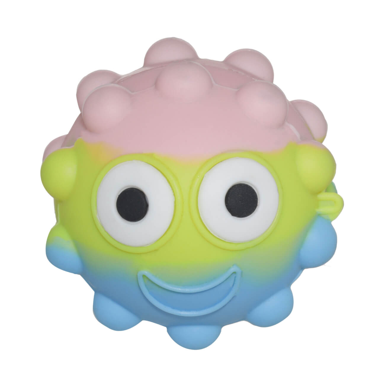 

Игрушка-антистресс Pop-it, 7 см, силикон, цветная, Веселый мяч, Antistress