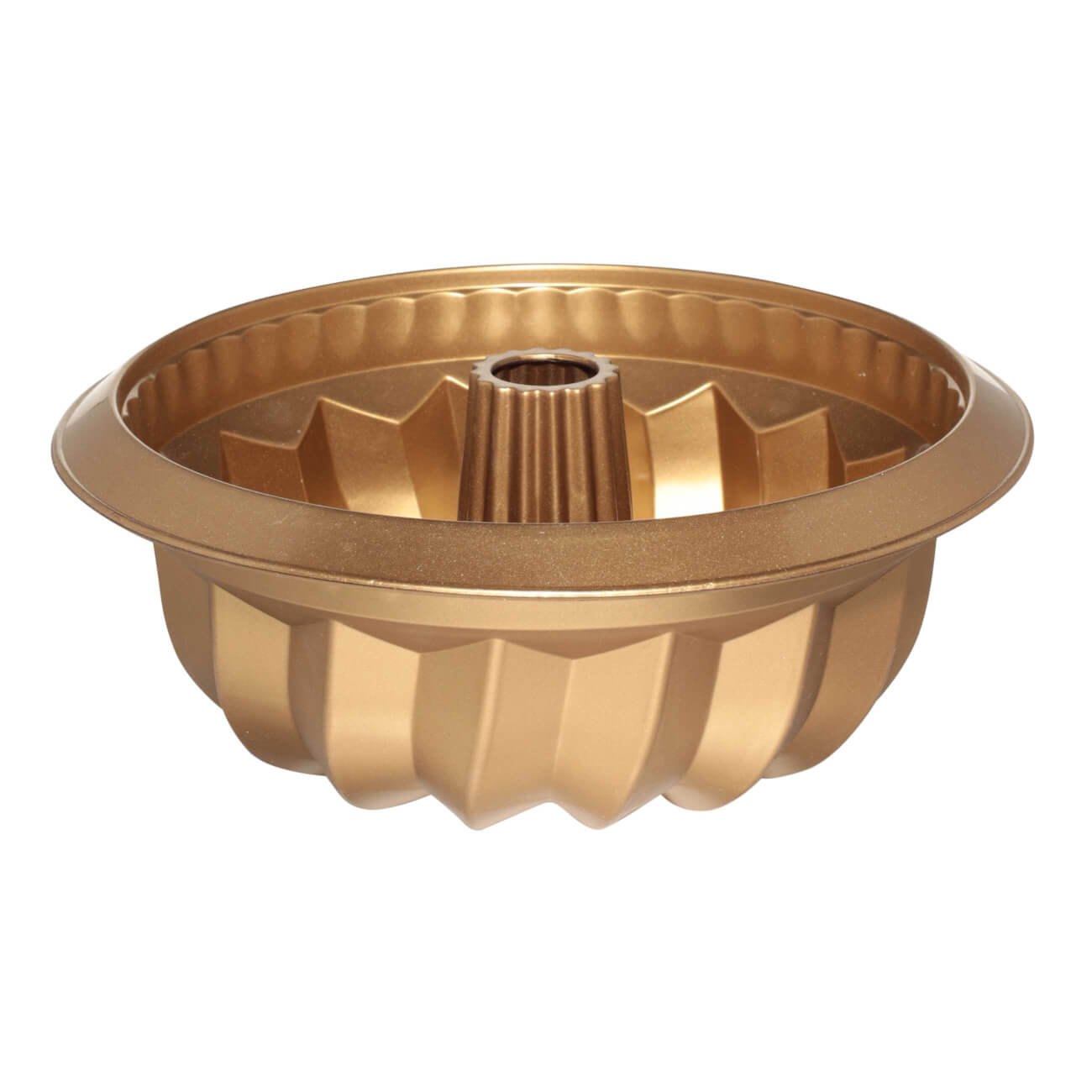 

Форма для выпечки, 26х10 см, с отверстием, силикон, золотистая, Bakery gold