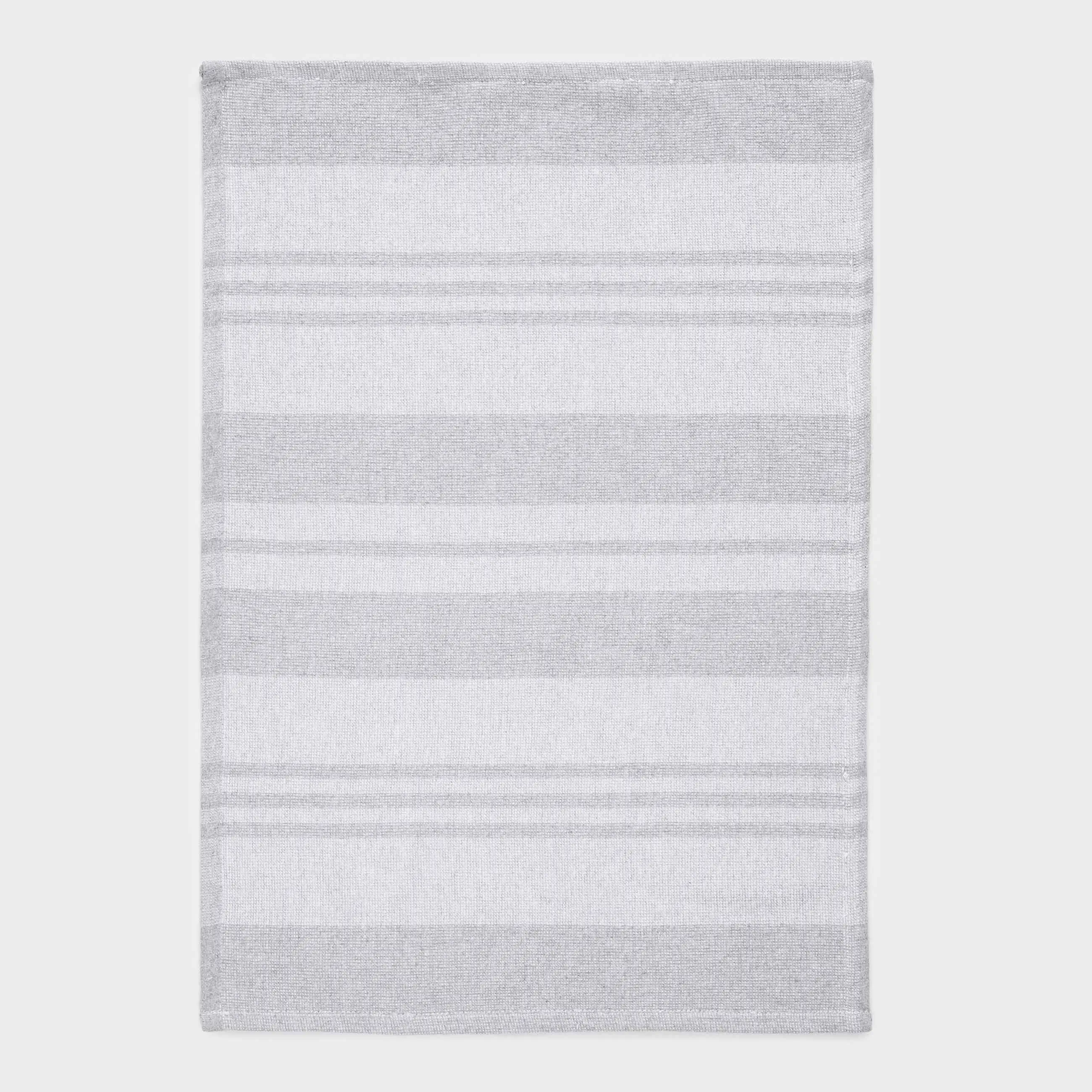 Полотенце кухонное, 40х60 см, хлопок, светло-серое, Полосы, Stripe kitchen, image-0