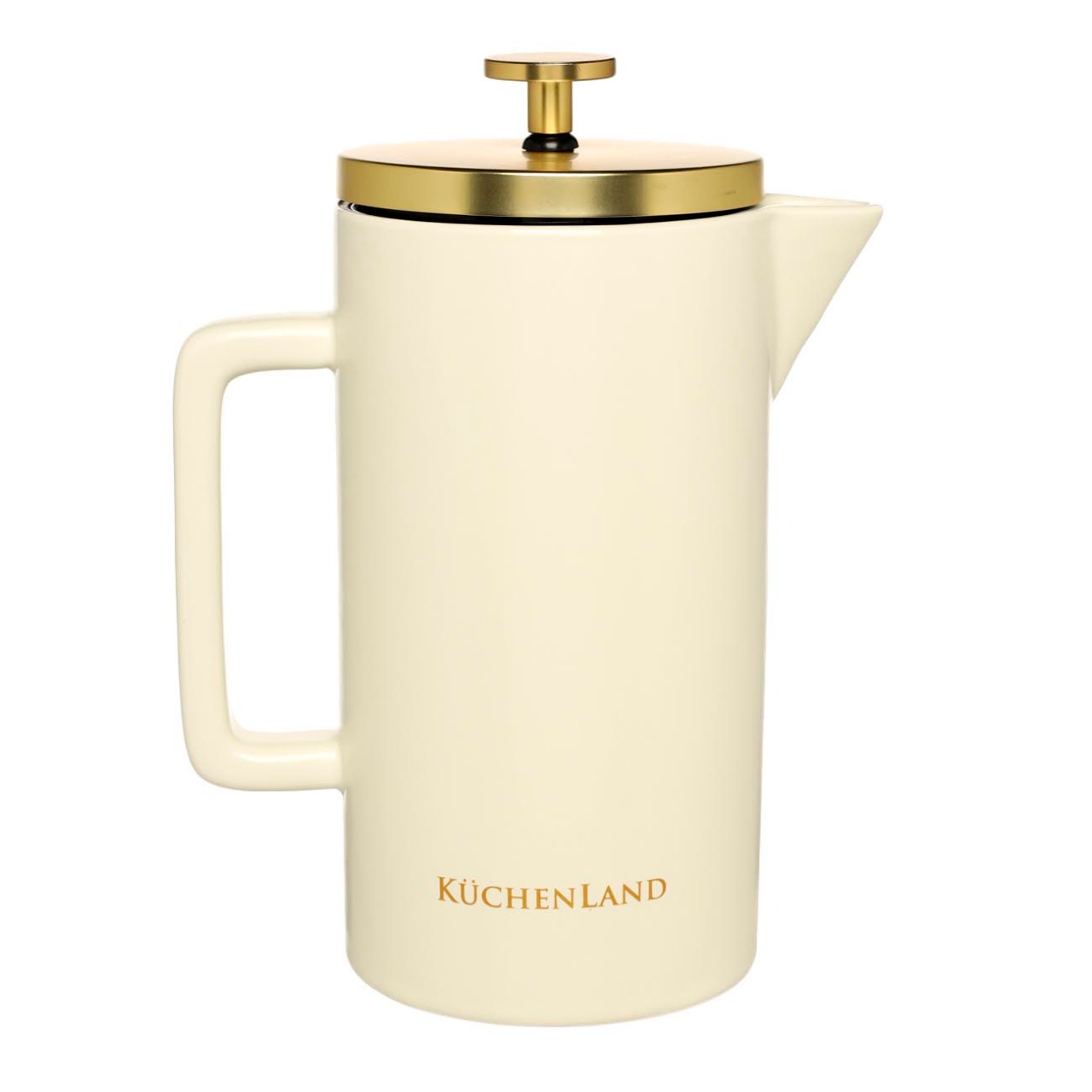 

Френч-пресс, 700 мл, керамика/сталь, молочно-золотистый, Latte