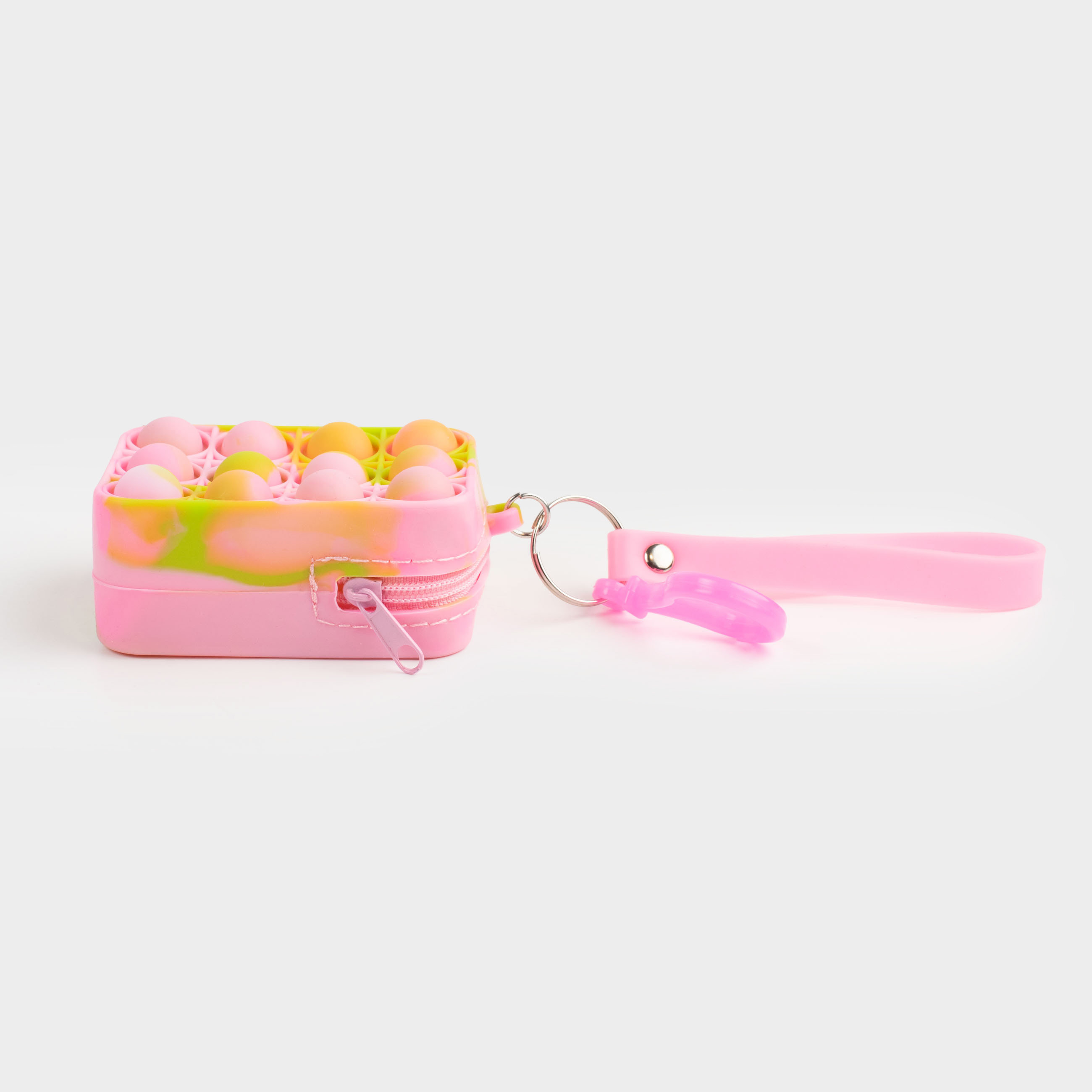 Игрушка-антистресс Pop-it, 8х5 см, силикон, цветная, Кошелек-брелок, Pop-it, image-0