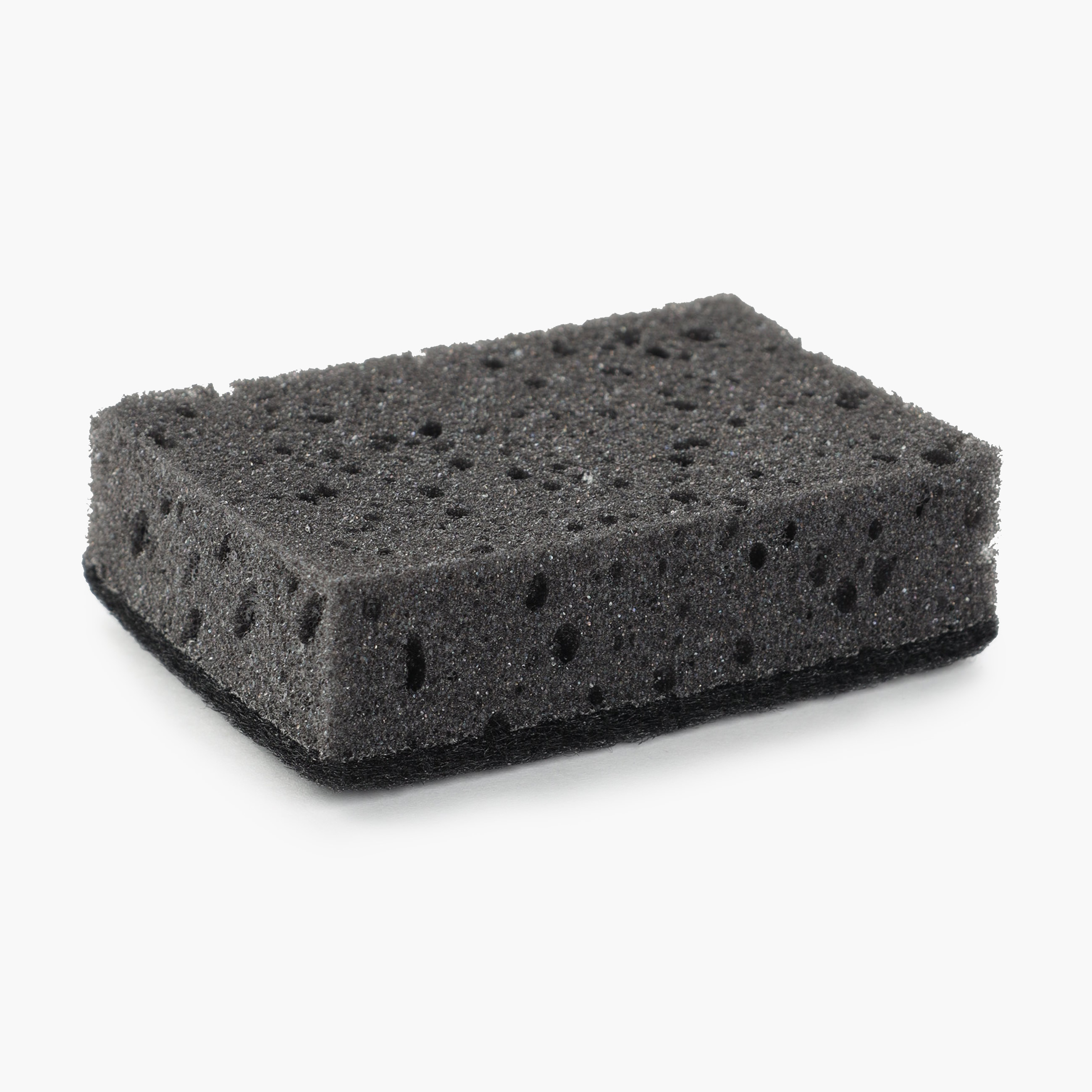 Губка для мытья посуды, 10x7 см, 5 шт, поролон/абразив, черная, Black clean, image-3