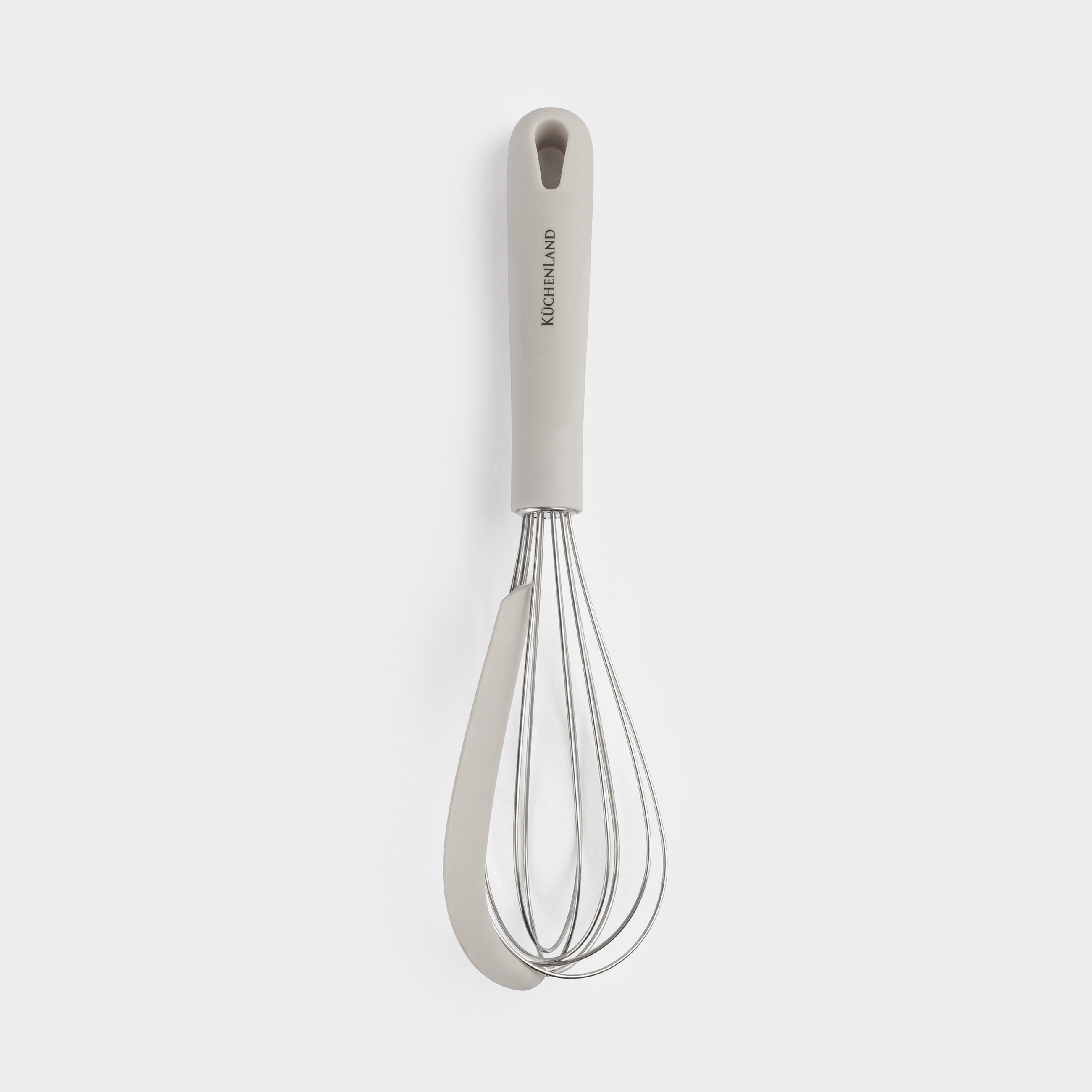 Венчик 27 см со скребком стальпластик бежевый Benefit 499₽