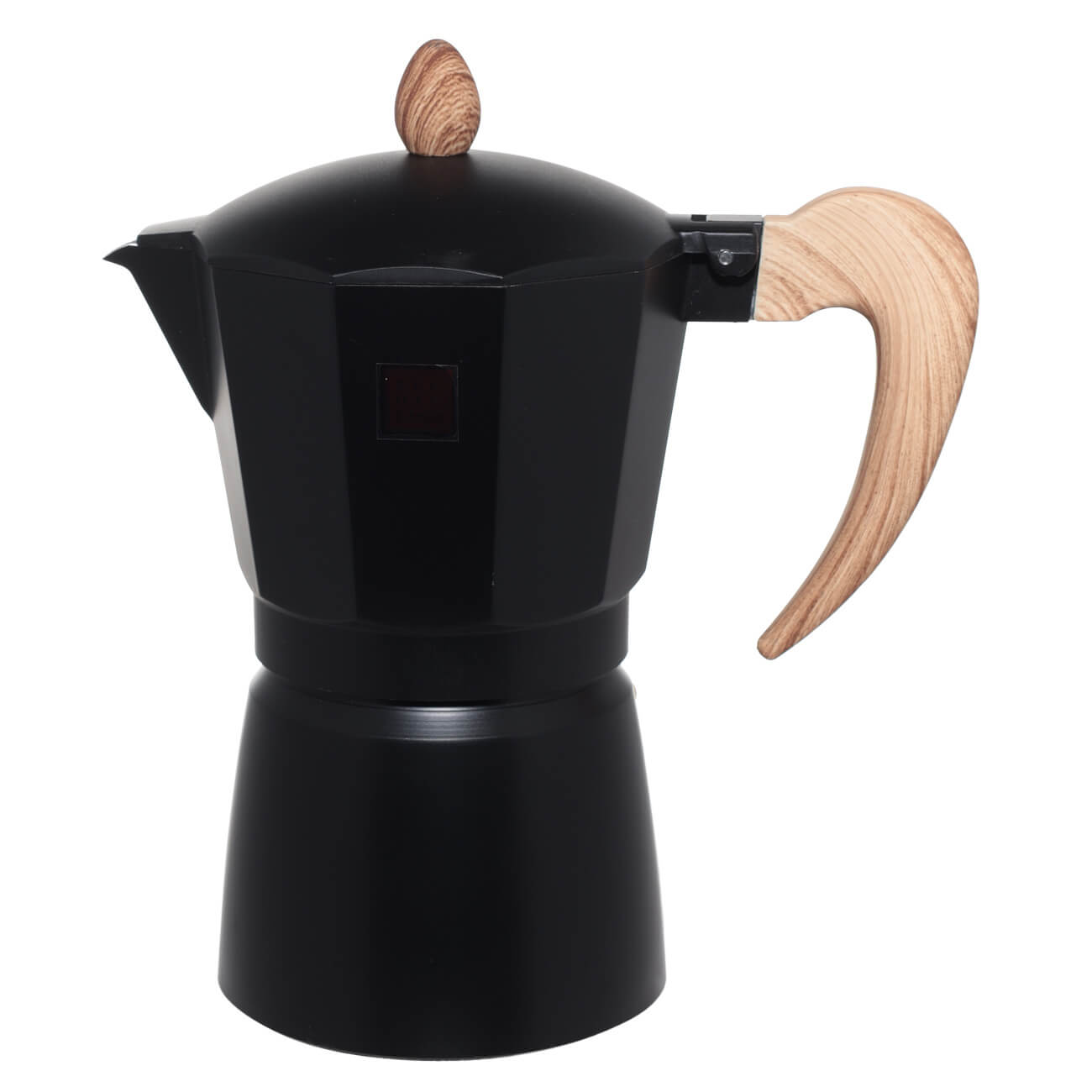 Кофеварка гейзерная, 300 мл, алюминий/пластик, черная, Espresso изображение № 1