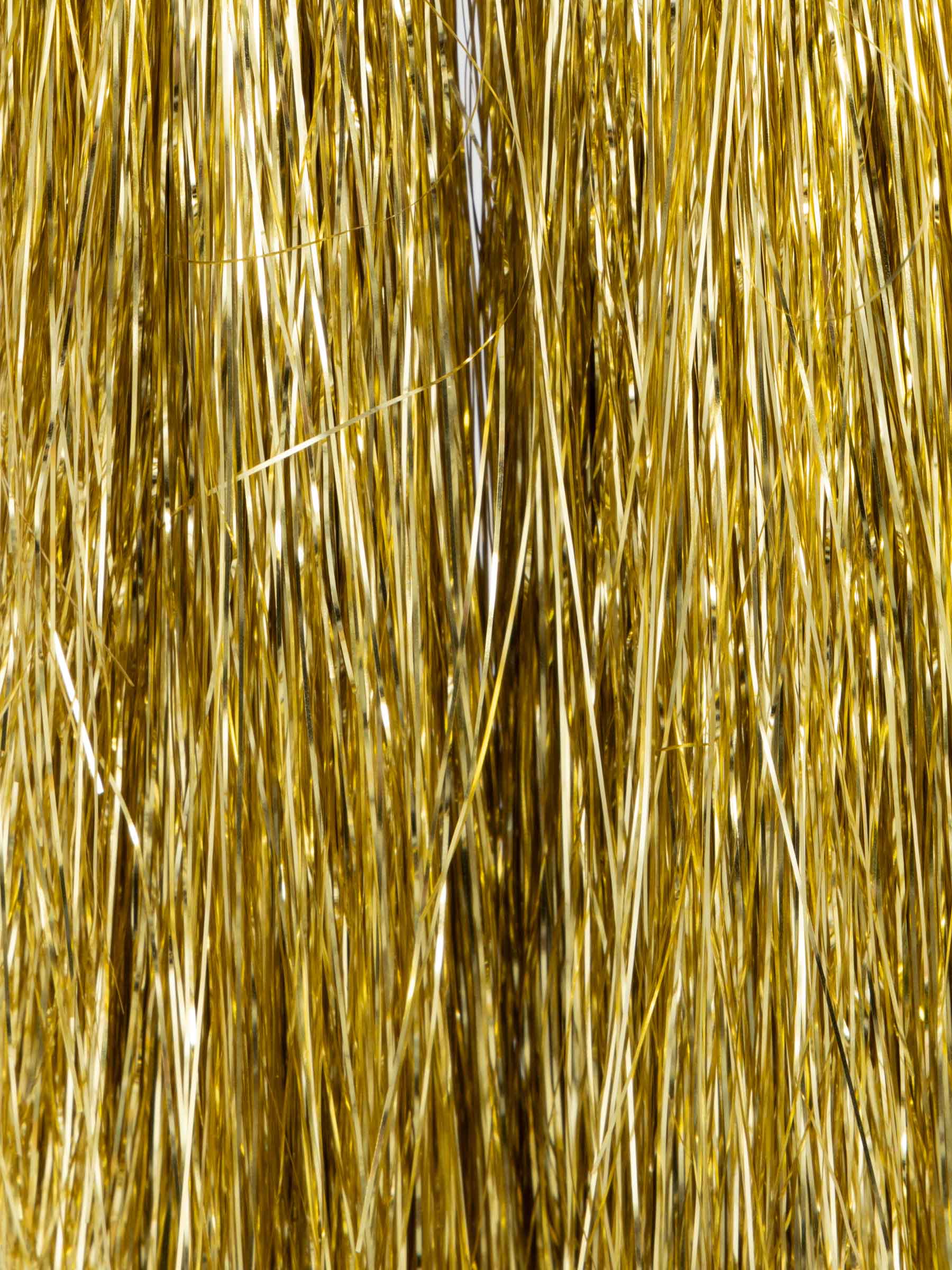 Дождик декоративный, 46 см, мишура, золотистый, Нити, Tinsel christmas, image-1