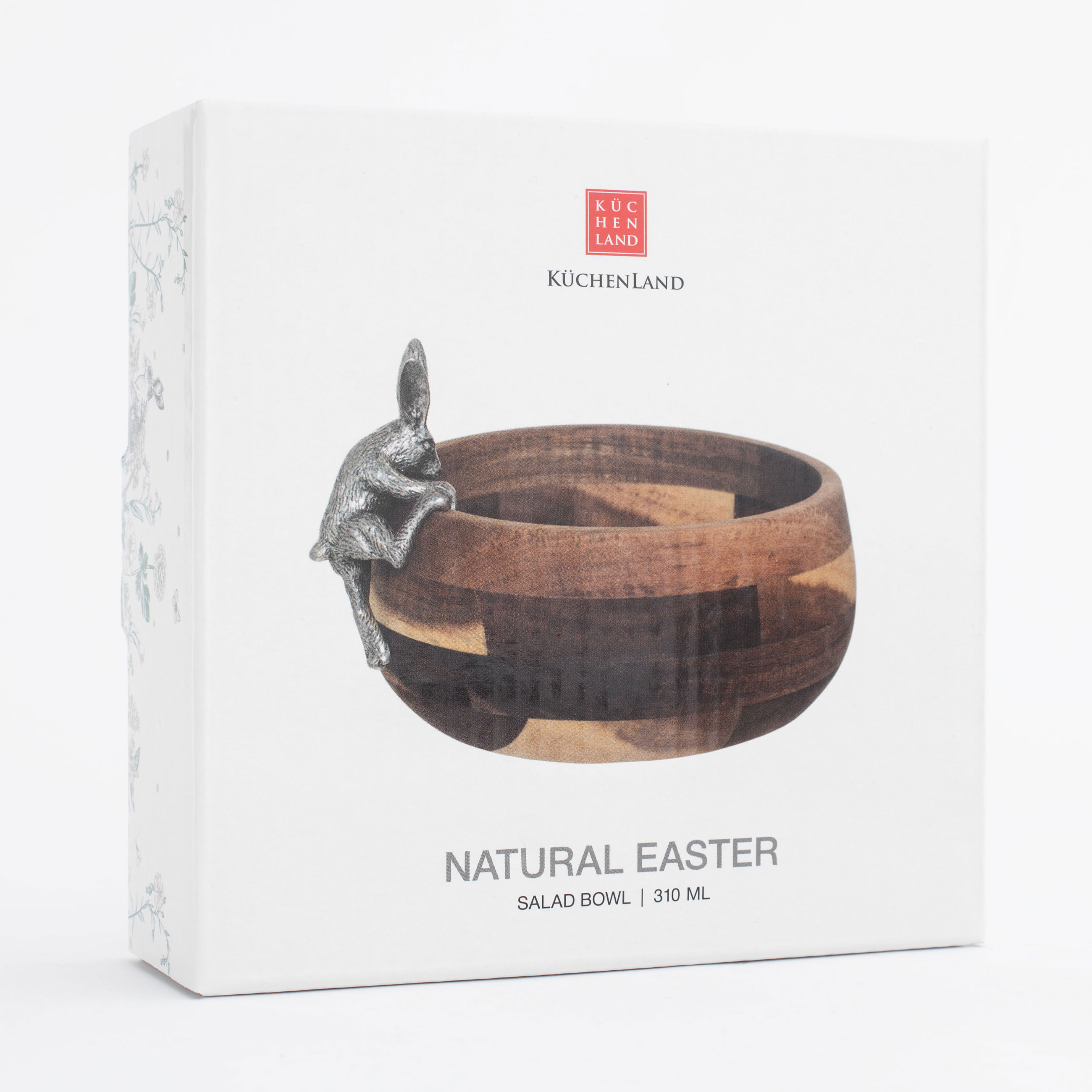 Салатник, 19х6 см, 370 мл, дерево/металл, Кролик, Natural Easter изображение № 8