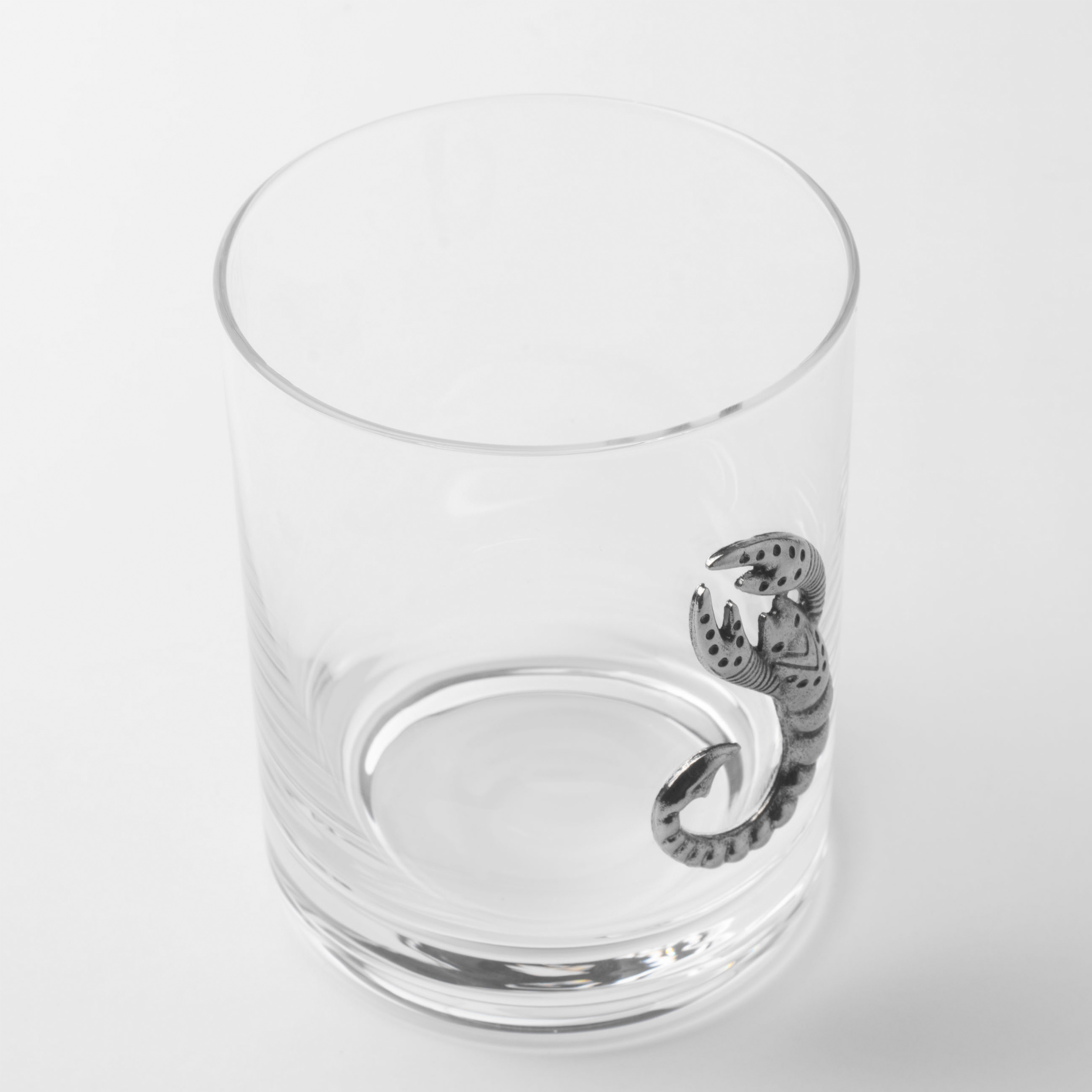Стакан для виски, 10 см, 340 мл, стекло/металл, серебристый, Скорпион, Zodiac изображение № 3
