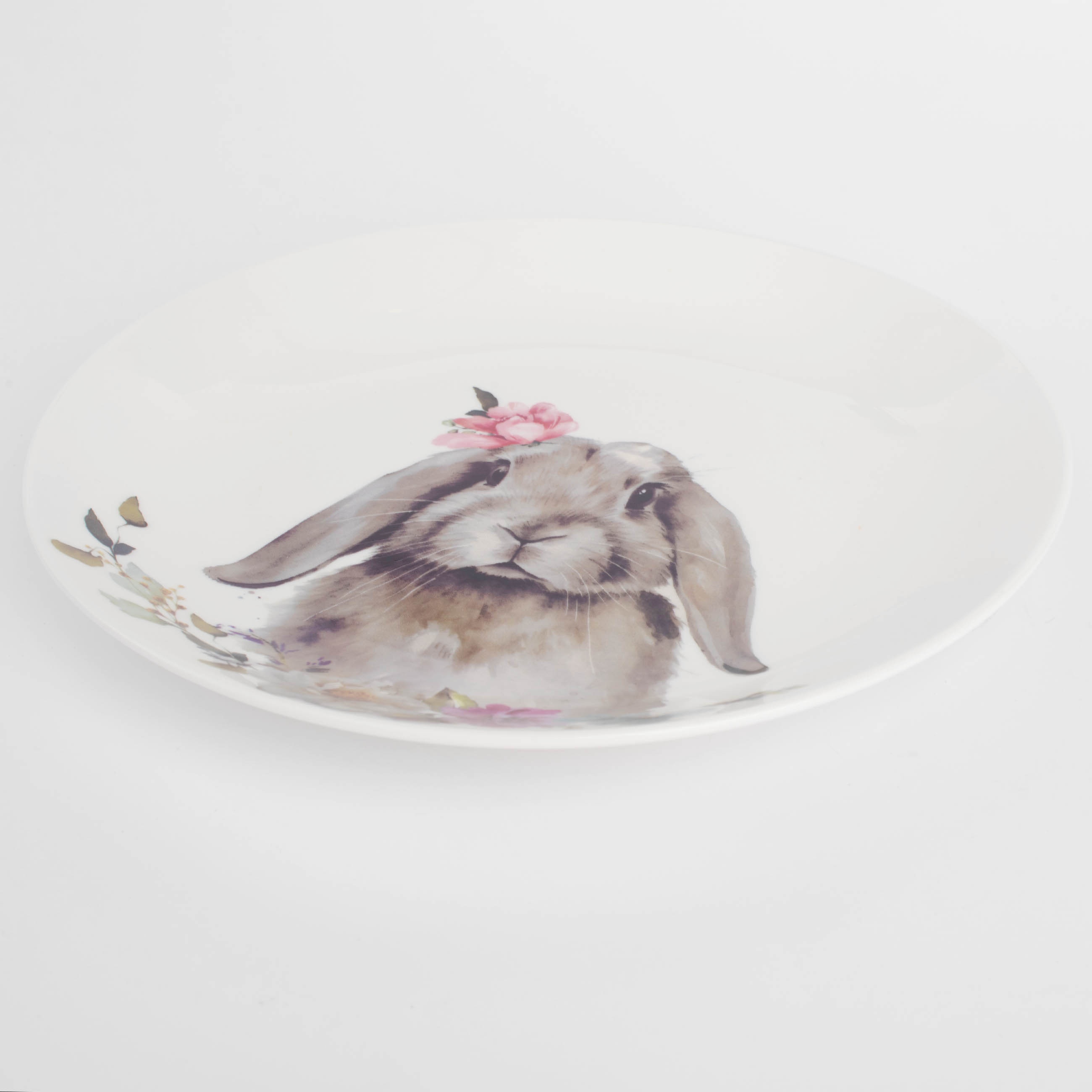 Тарелка закусочная, 23 см, фарфор N, Кролик c цветами, Pure Easter         изображение № 4