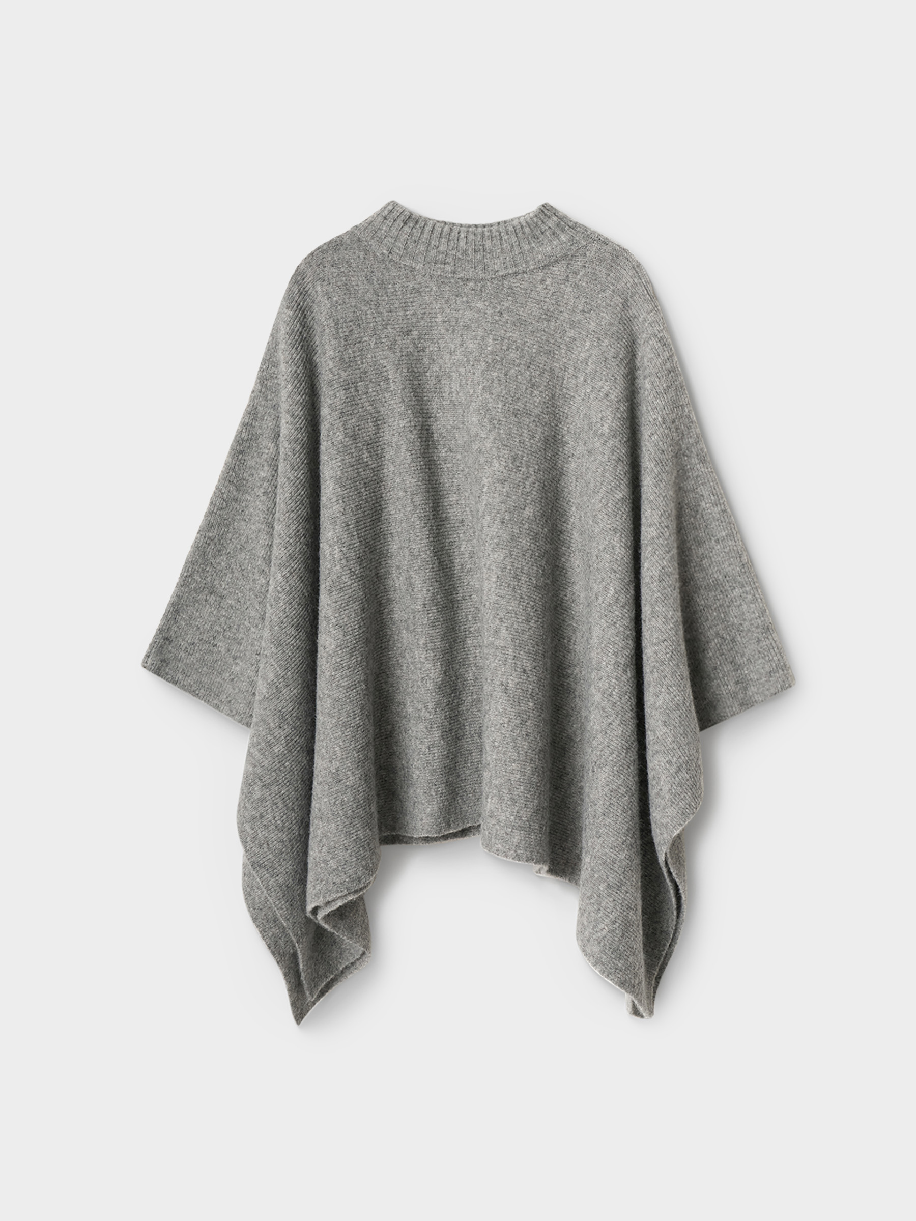 Пончо, 118х61 см, полиэстер/шерсть, серое, Poncho, image-6
