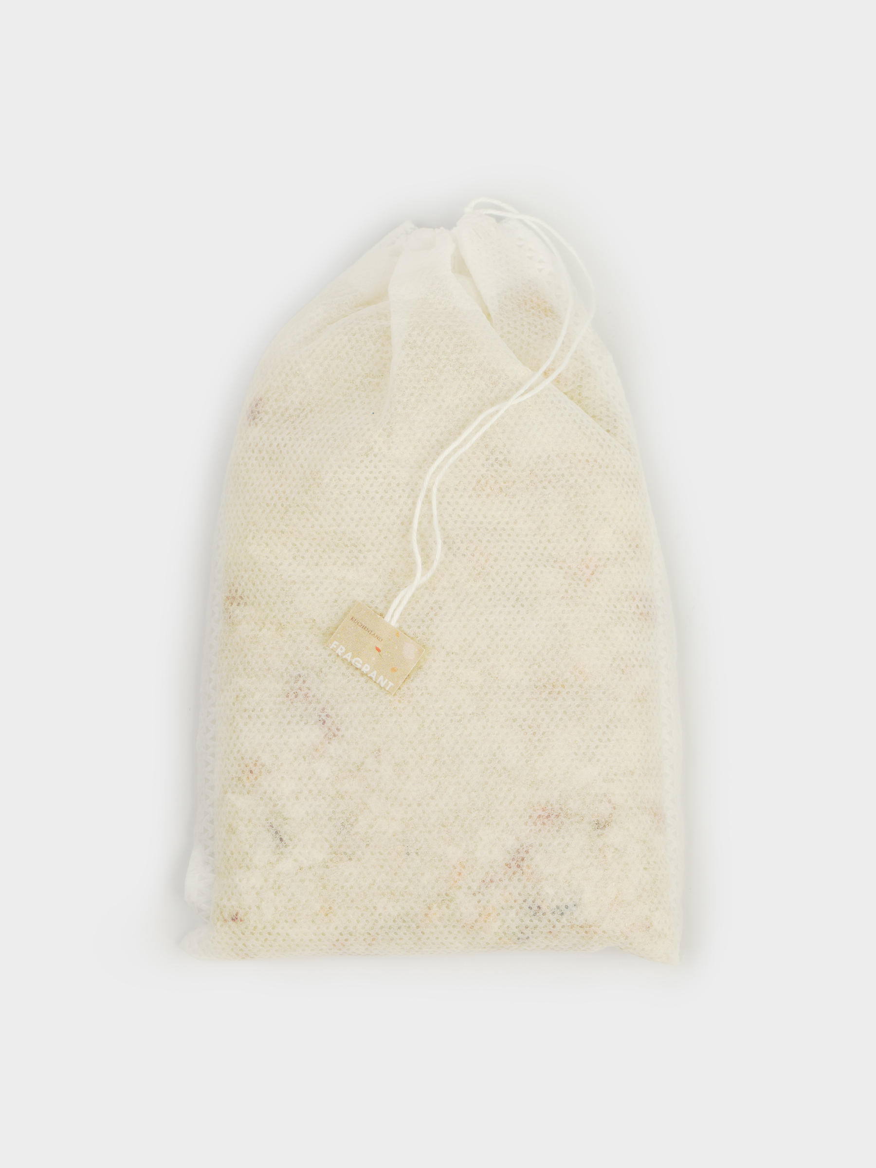 Соль для ванны, 175 гр, белая, в мешочке, с сухоцветами роз, Персиковая роза, Fragrant salt, image-0