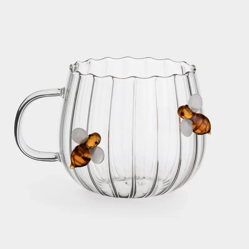 Кружка, 400 мл, стекло Б, Пчелы, Camellia decor ,image-0