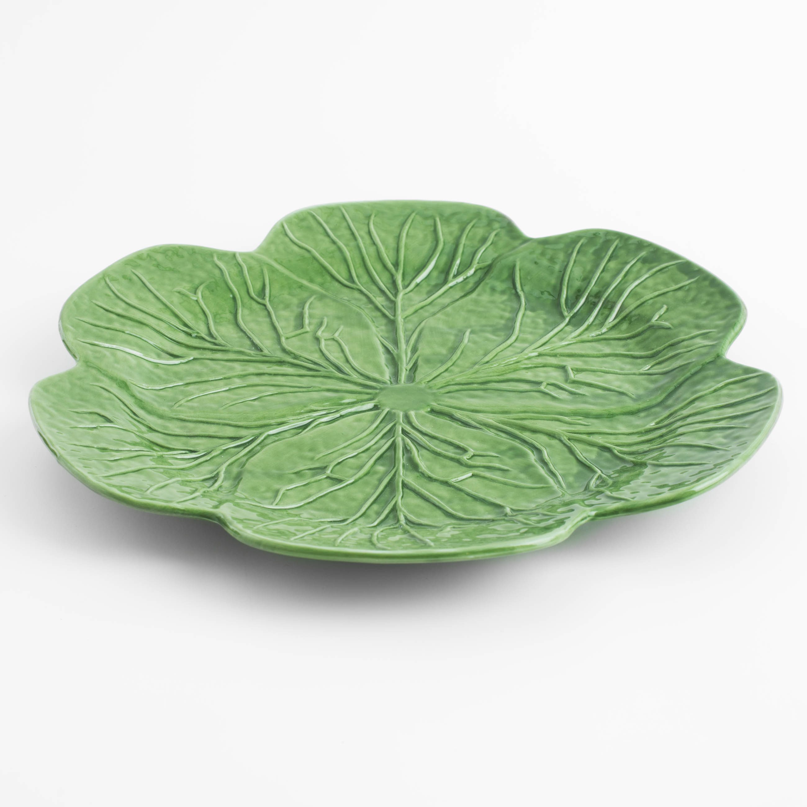 Блюдо, 26 см, фарфор N, зеленое, Капуста, Cabbage изображение № 2