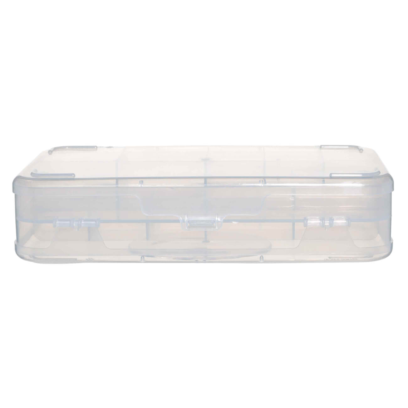 Контейнер-органайзер для хранения, 21х13 см, 2 уровня, пластик, Compact органайзер для хранения ватных палочек с крышкой 9 × 7 × 10 см в картонной коробке прозрачный