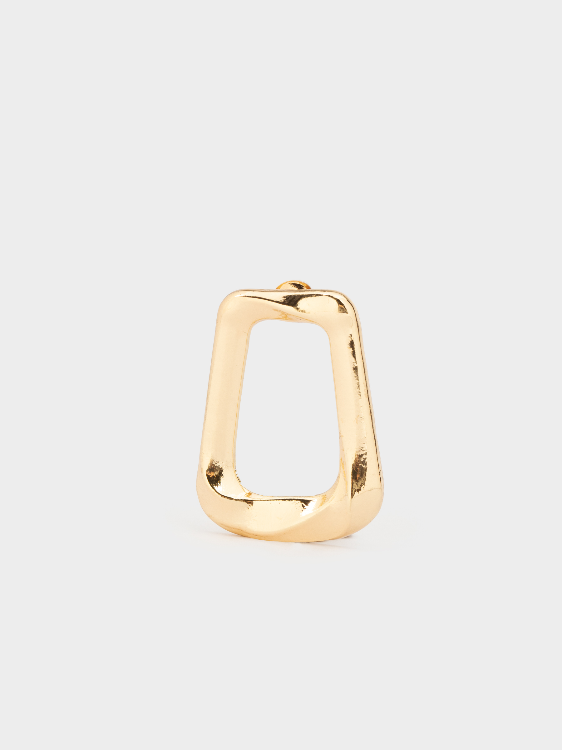 Серьги-пусеты, 3 см, 2 шт, металл, золотистые, Геометрия, Jewelry, image-2