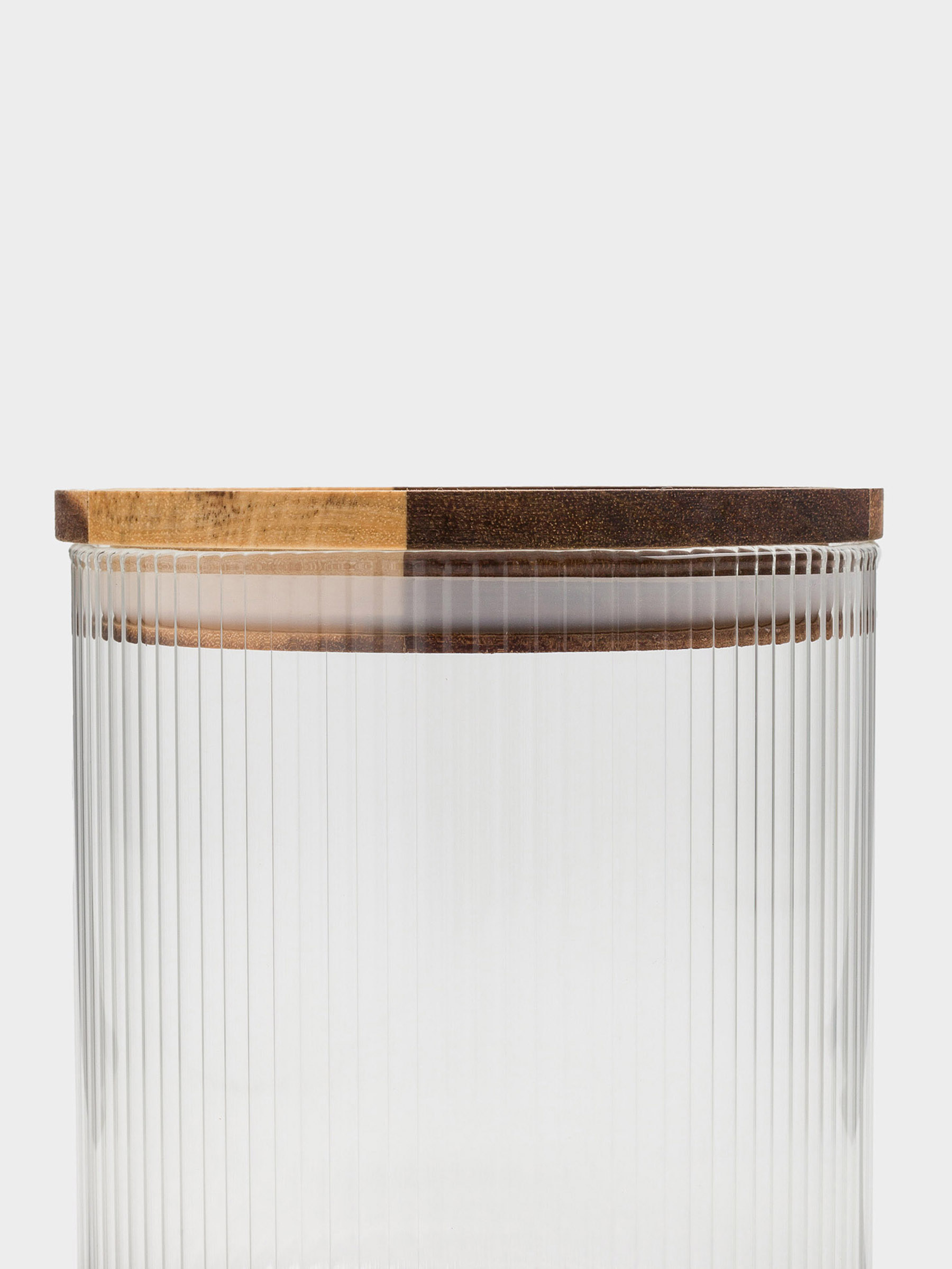 Банка для сыпучих продуктов, 900 мл,стекло Б/дерево, Ravi wood, image-4