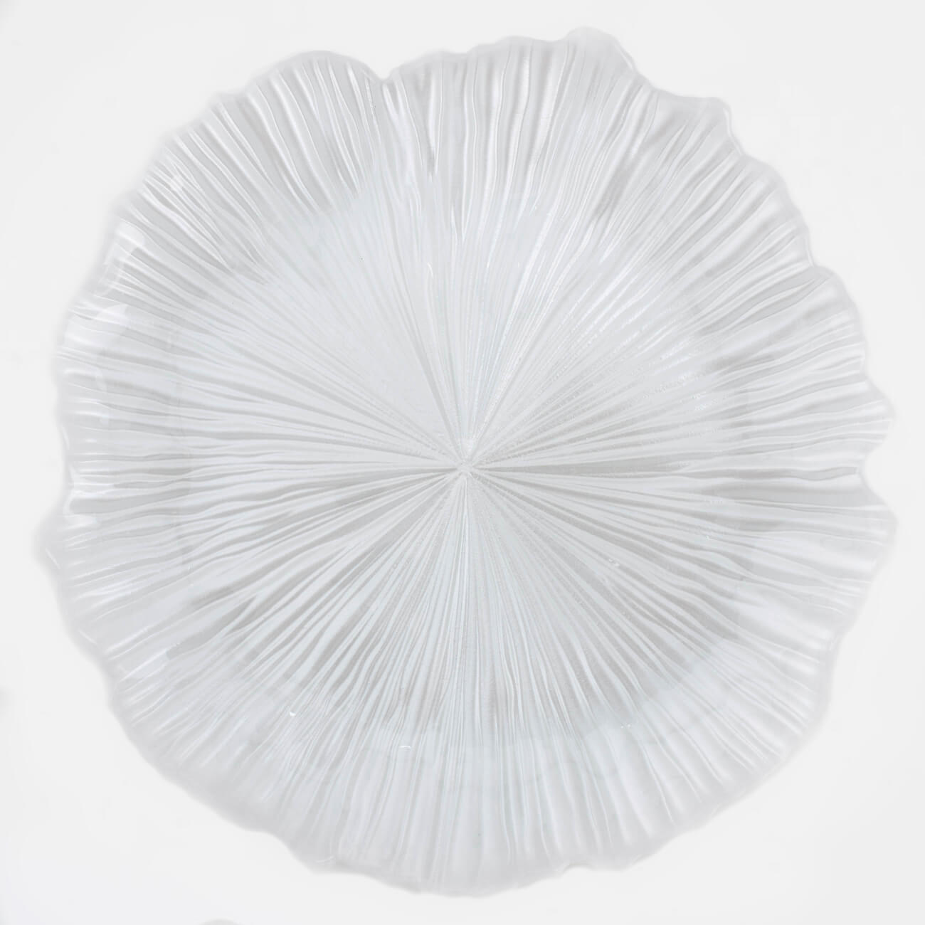 Тарелка обеденная, 28 см, стекло Р, белая, Verge изображение № 1