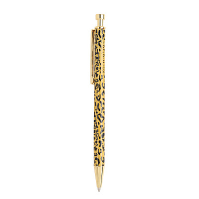 Ручка шариковая, 14 см, Леопард, Animal print