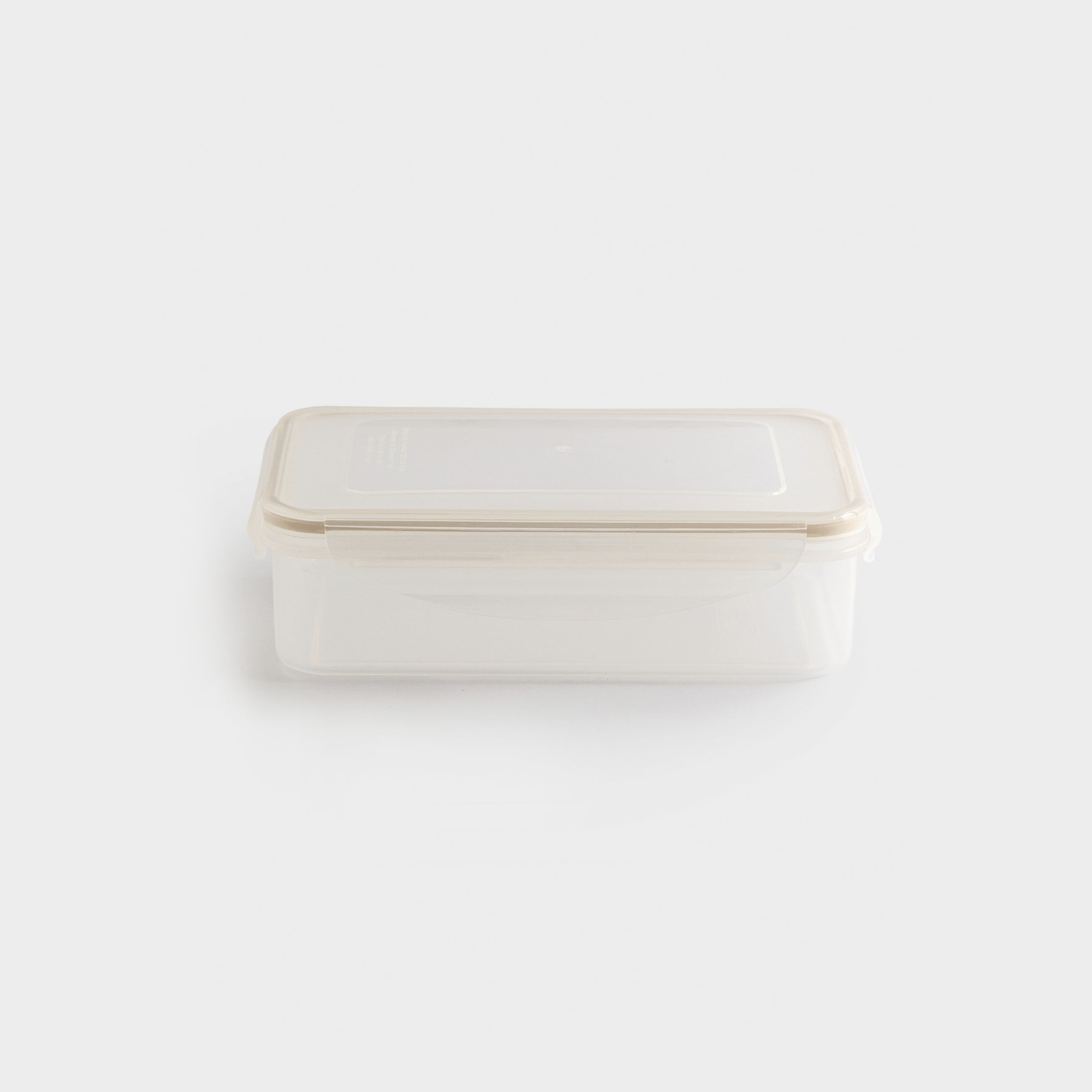 Контейнер 800 мл с клипсами пластиксиликон прямоугольный бежевый Roomy clip 399₽