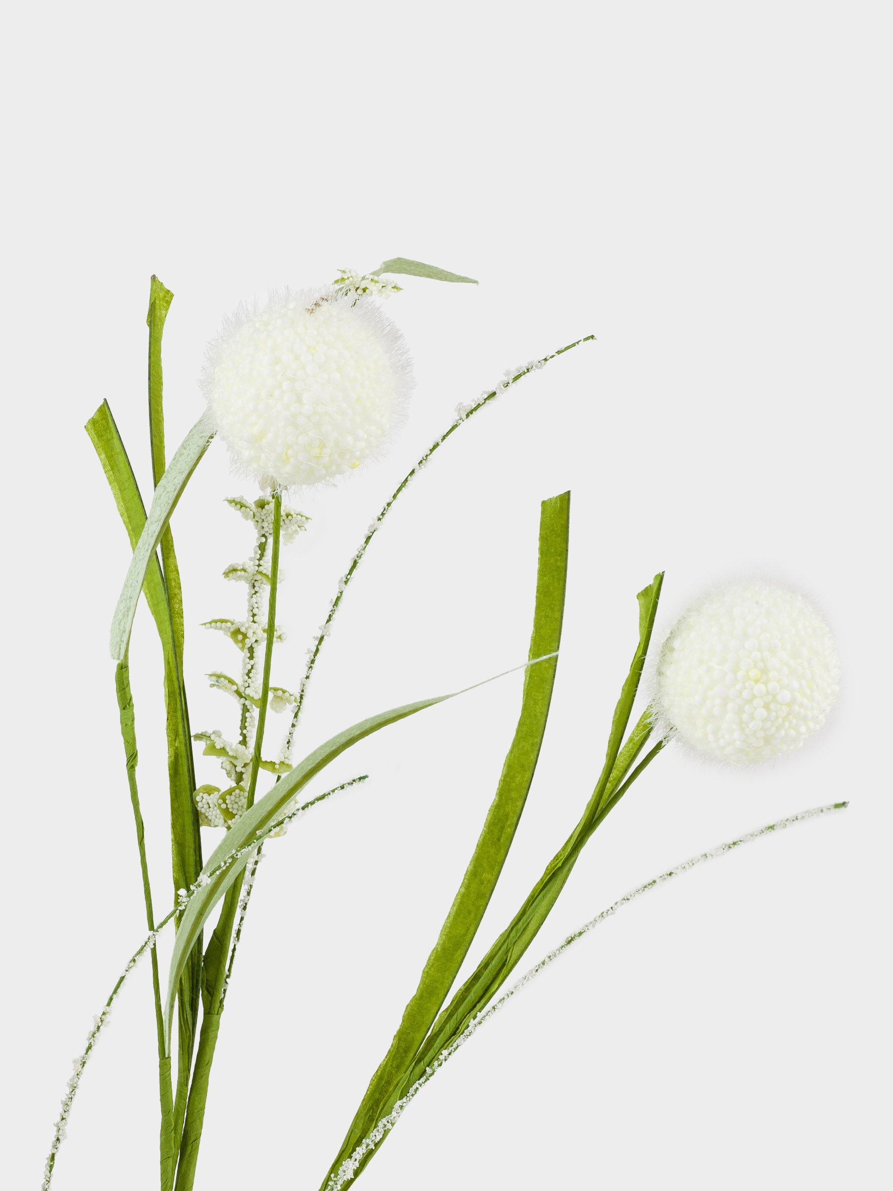 Ветка декоративная, 73 см, пластик/пенопласт, Белые цветы, Meadow decor, image-2