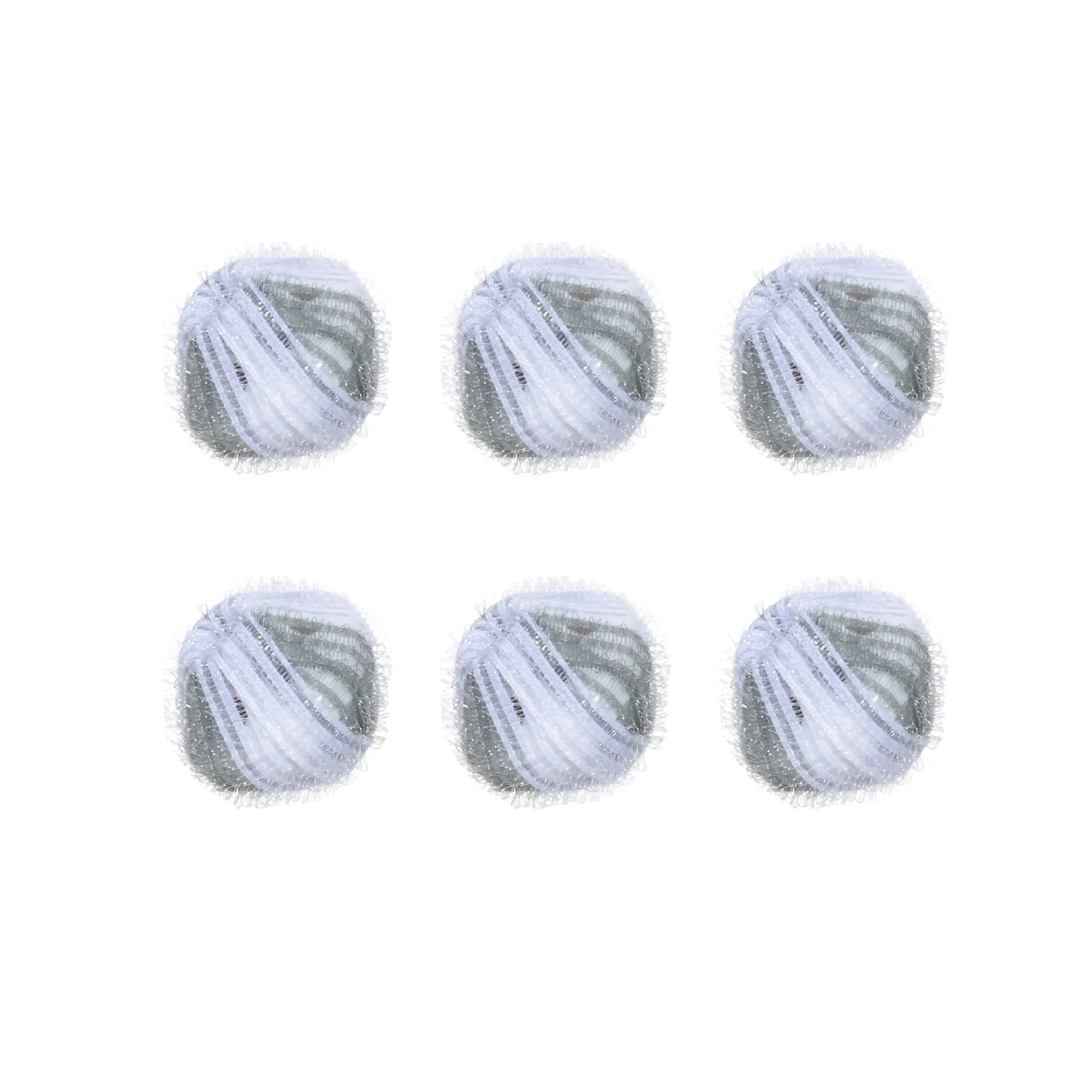 Шарик для стирки, 3 см, 6 шт, с эффектом сбора шерсти, нейлон, серый, Washing ball, image-0